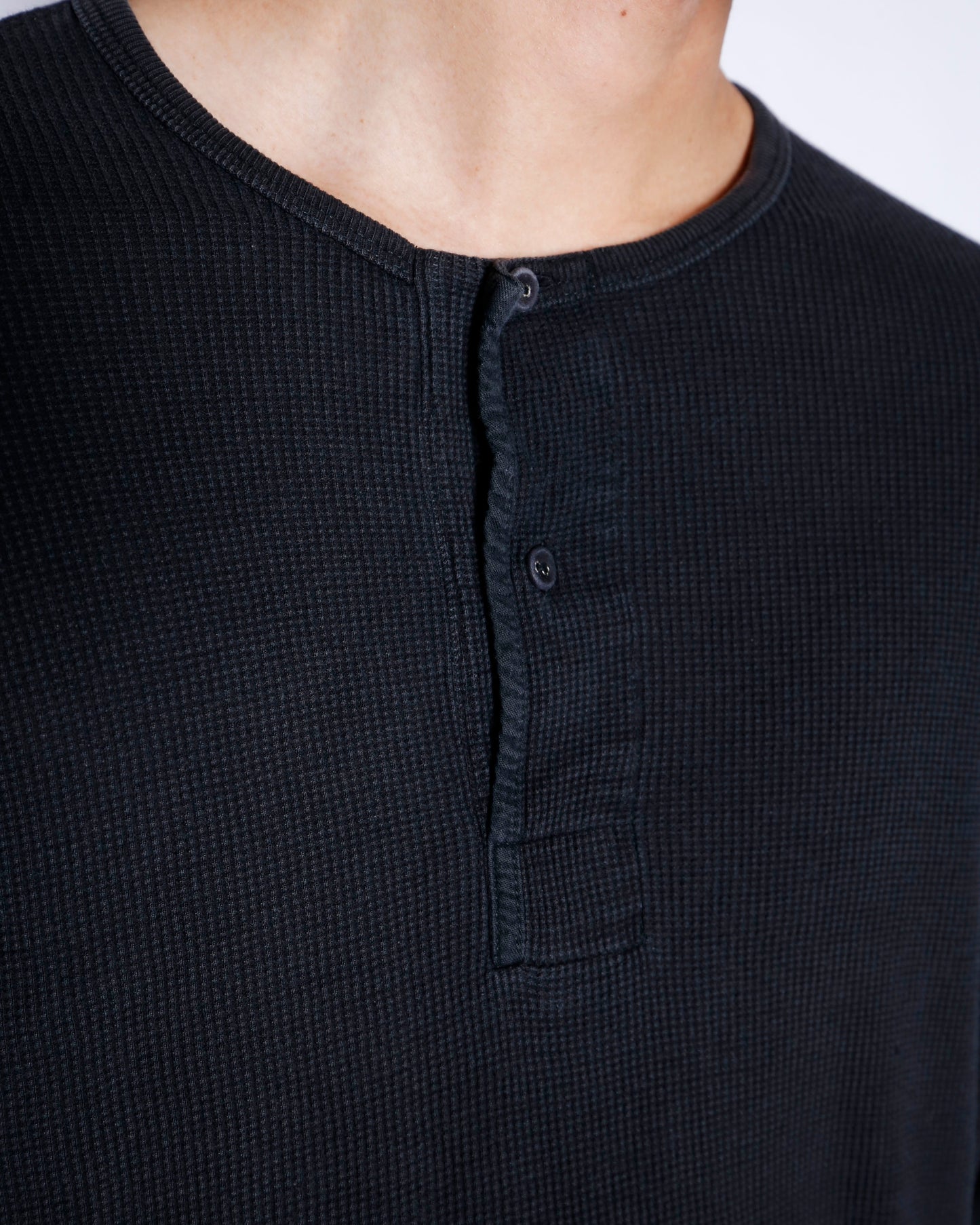 *one-off polo ralph lauren broken henry neck thermal cut sew