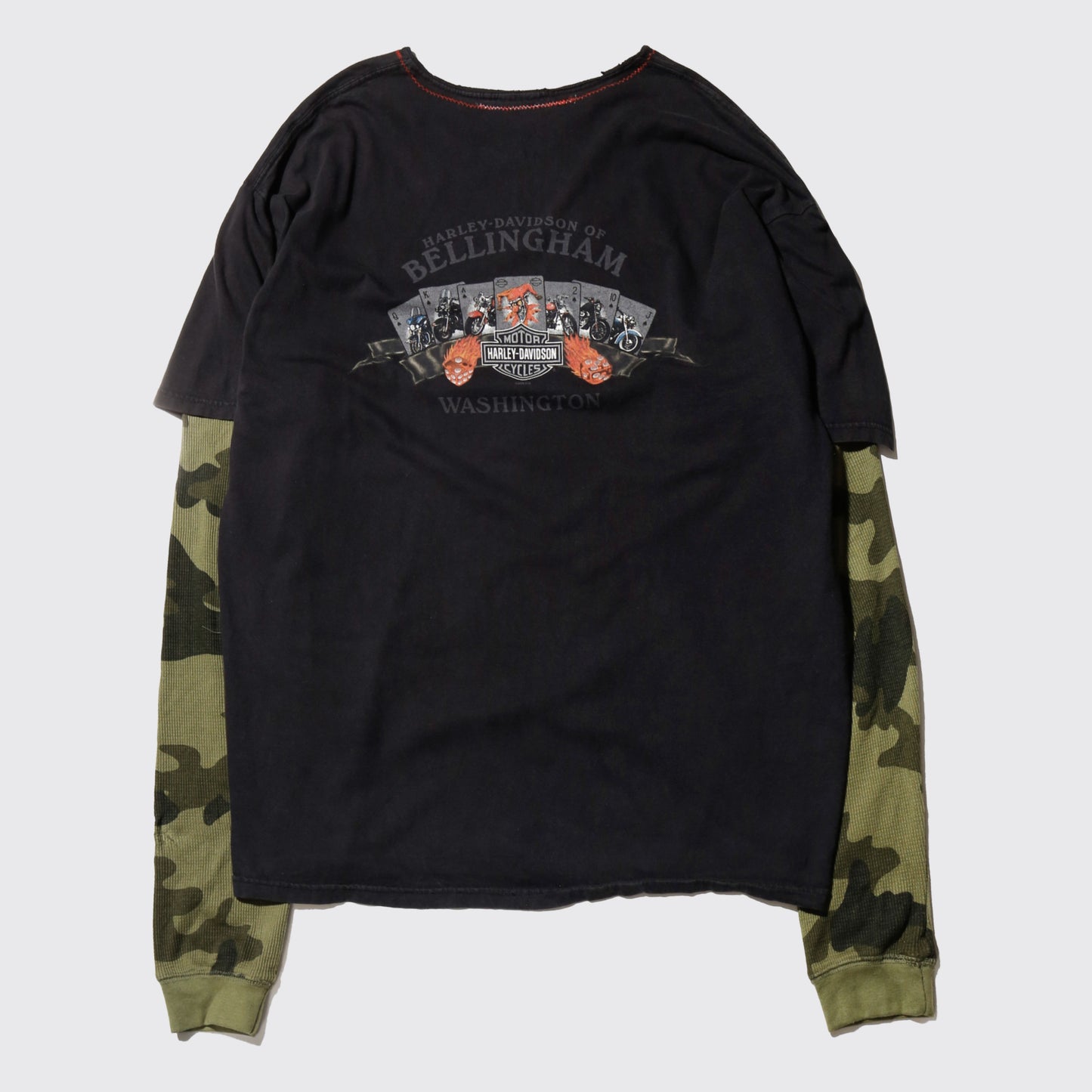 *one-off hybrid hole l/s t-shirt