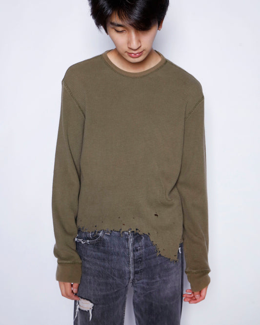 *one-off broken thermal cut sew