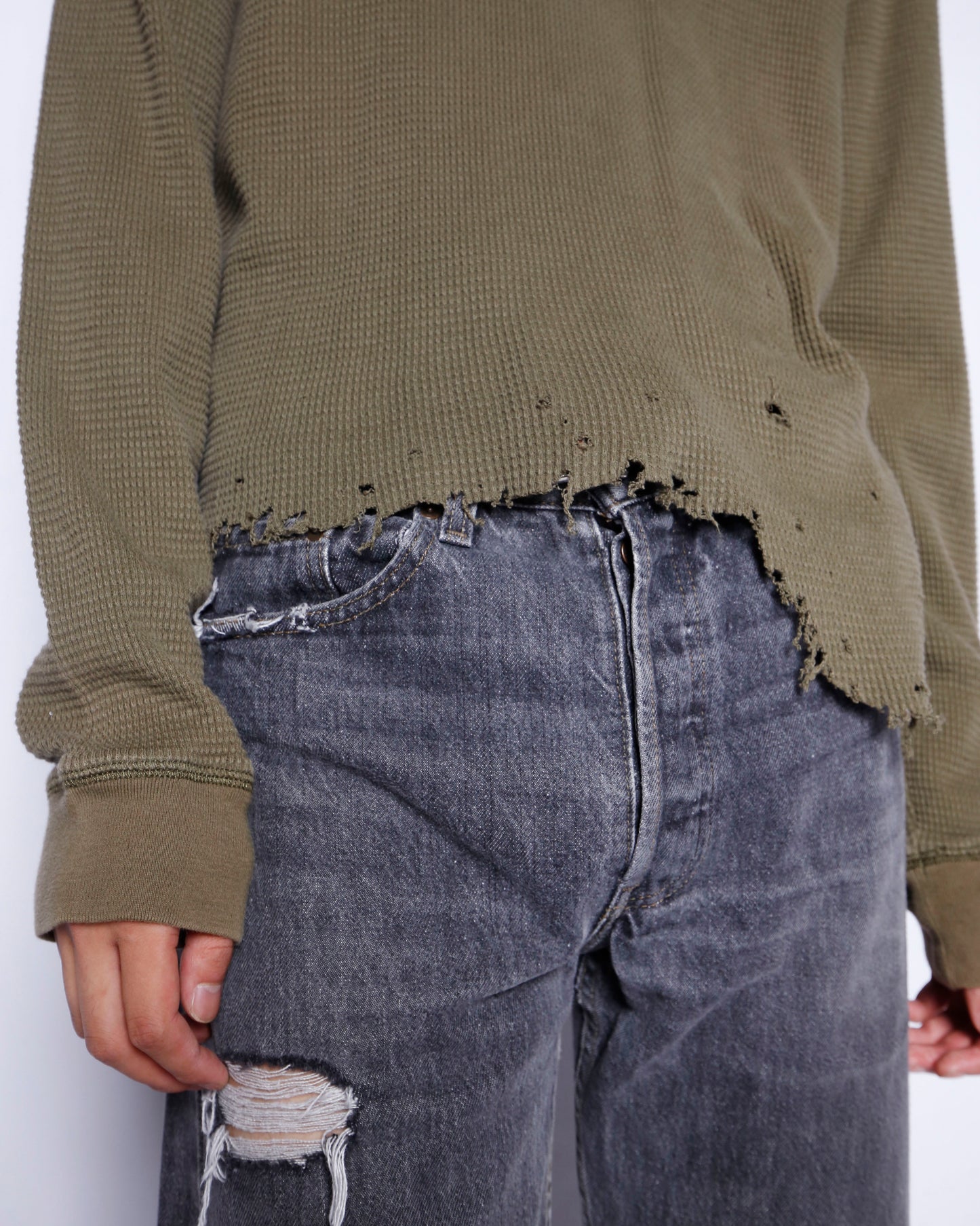 *one-off broken thermal cut sew