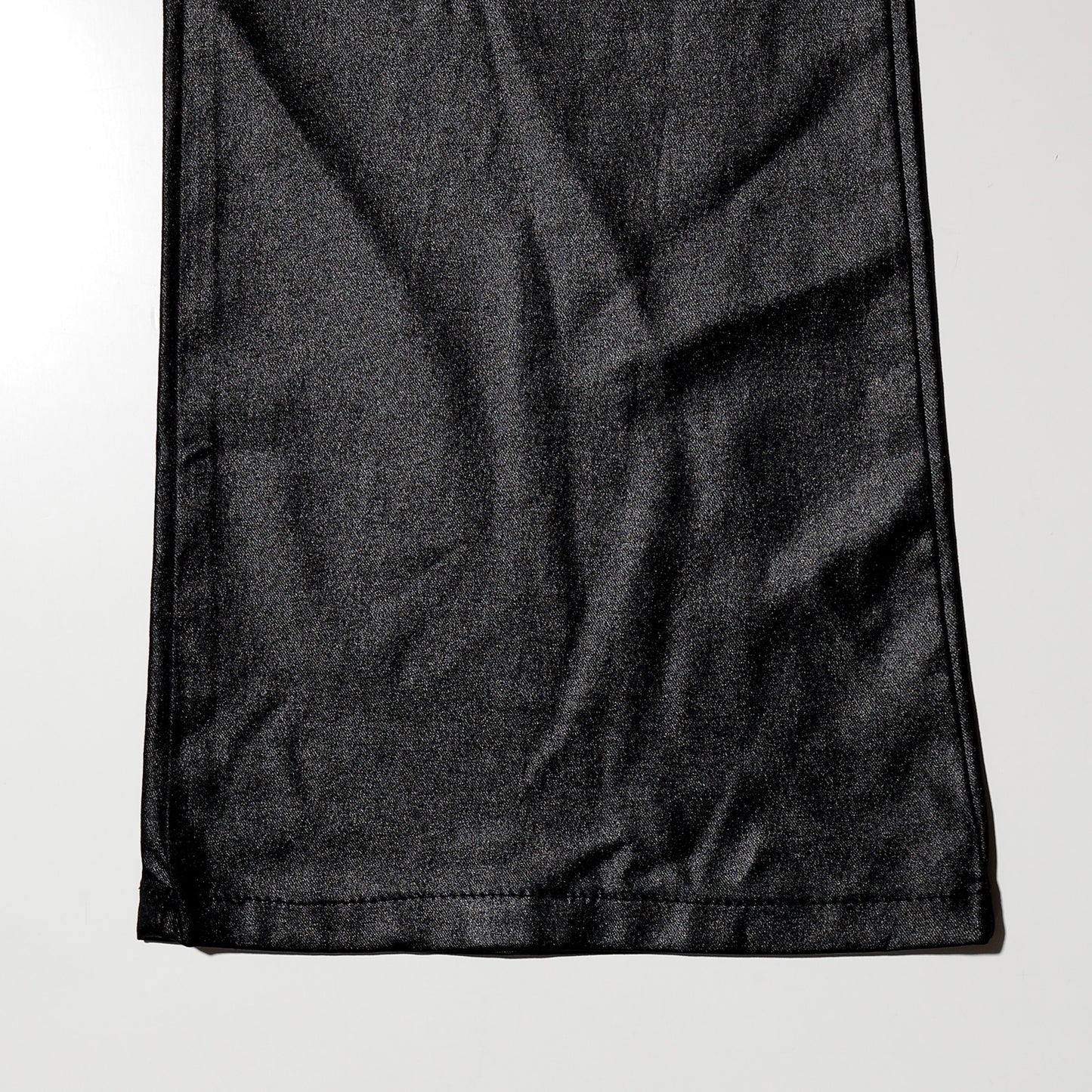 vintage coating stretch flare trousers