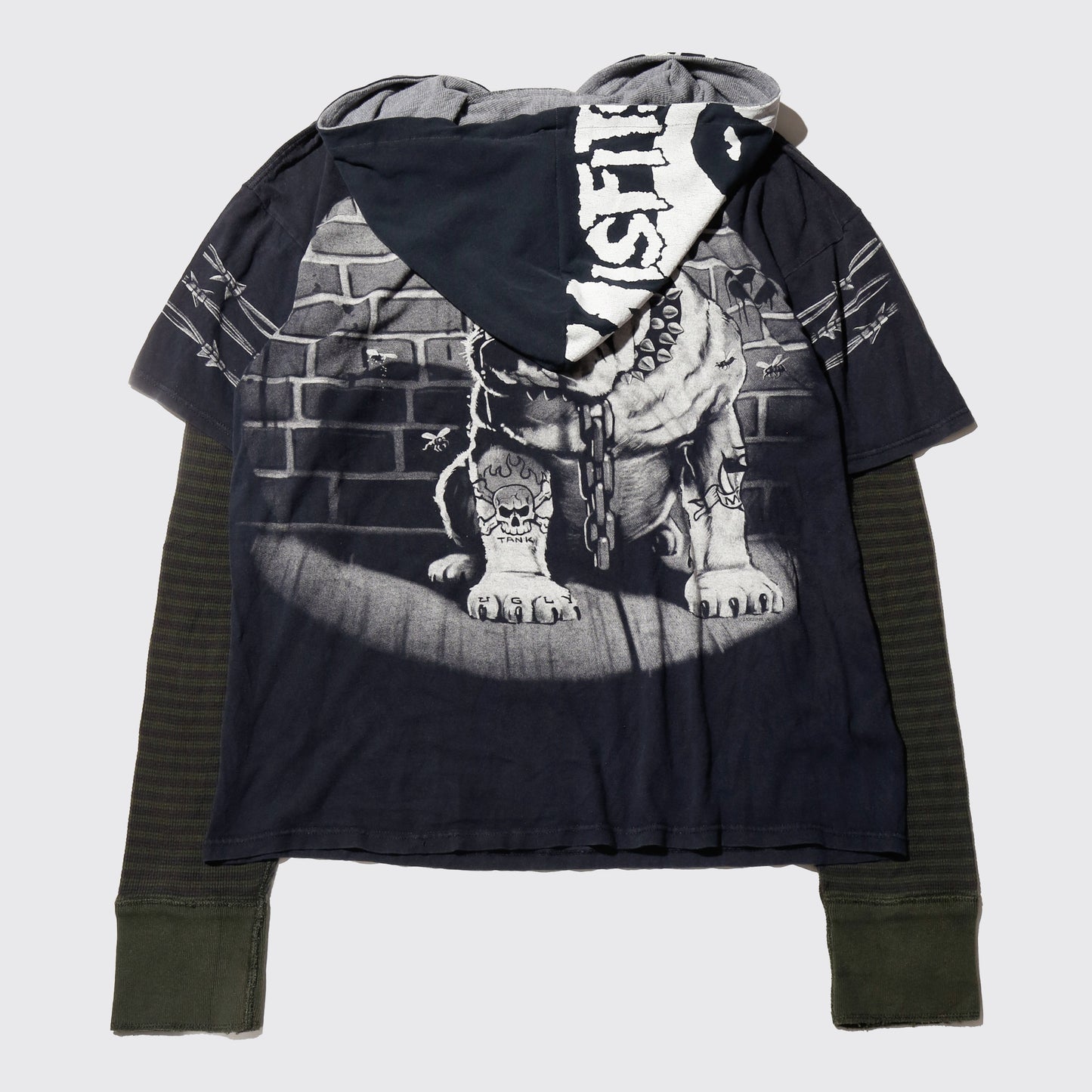 *one-off hybrid bulldog hoodie