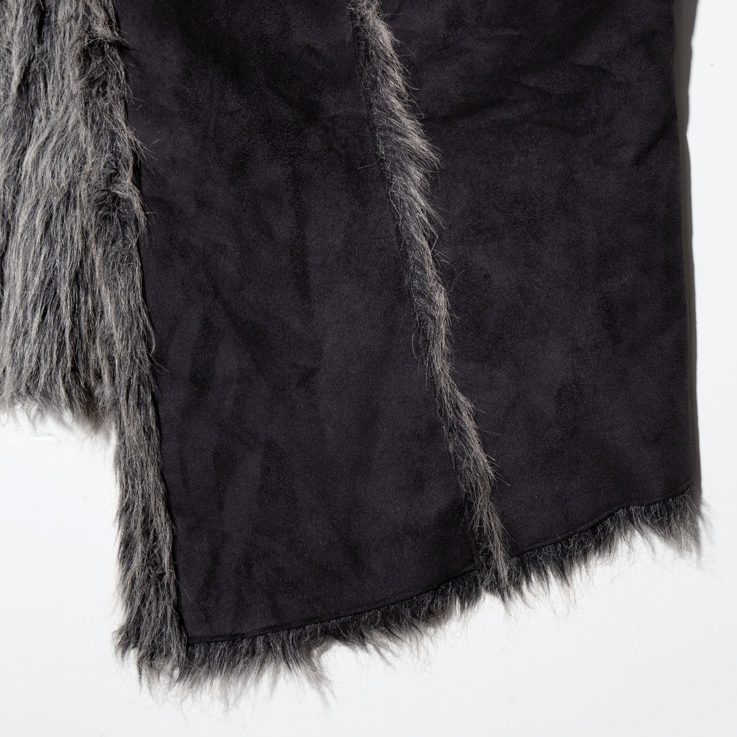 vintage reversible faux fur vest