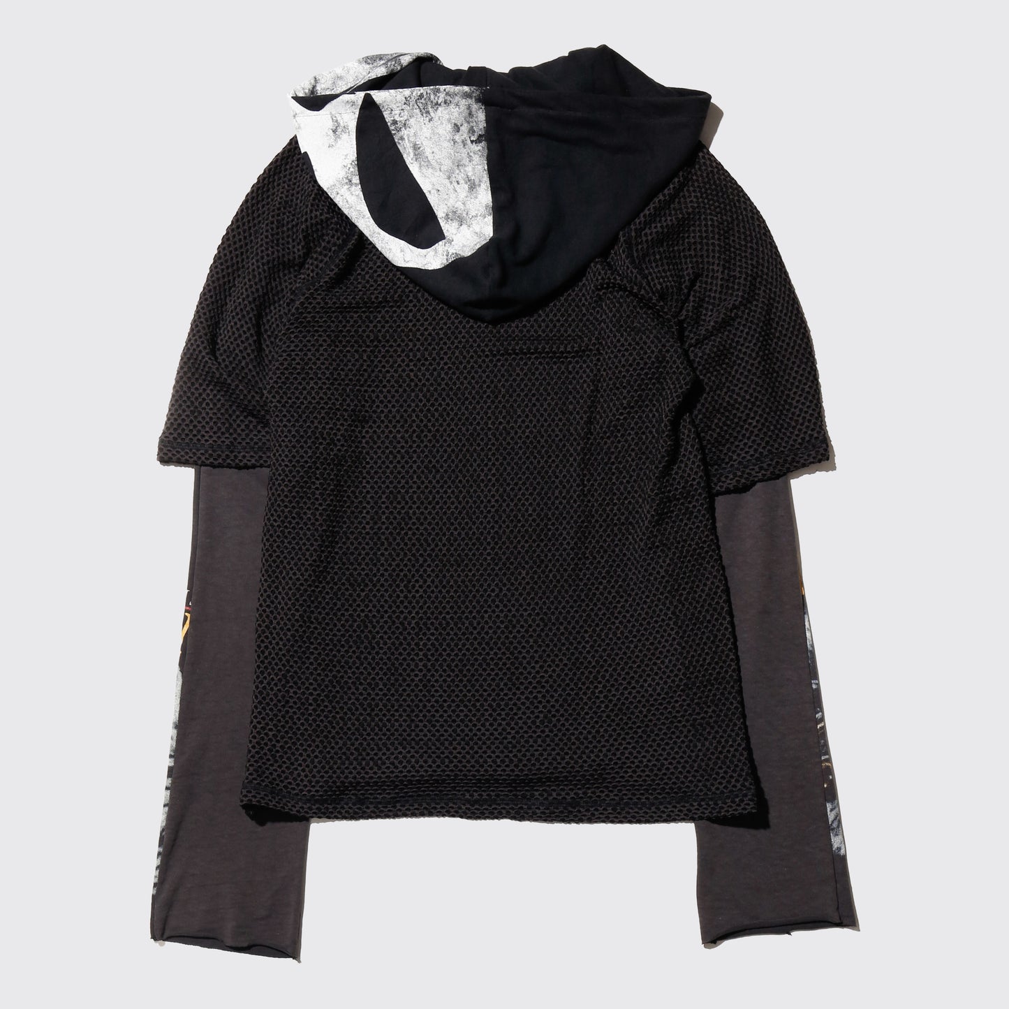 *one-off hybrid skull hoodie