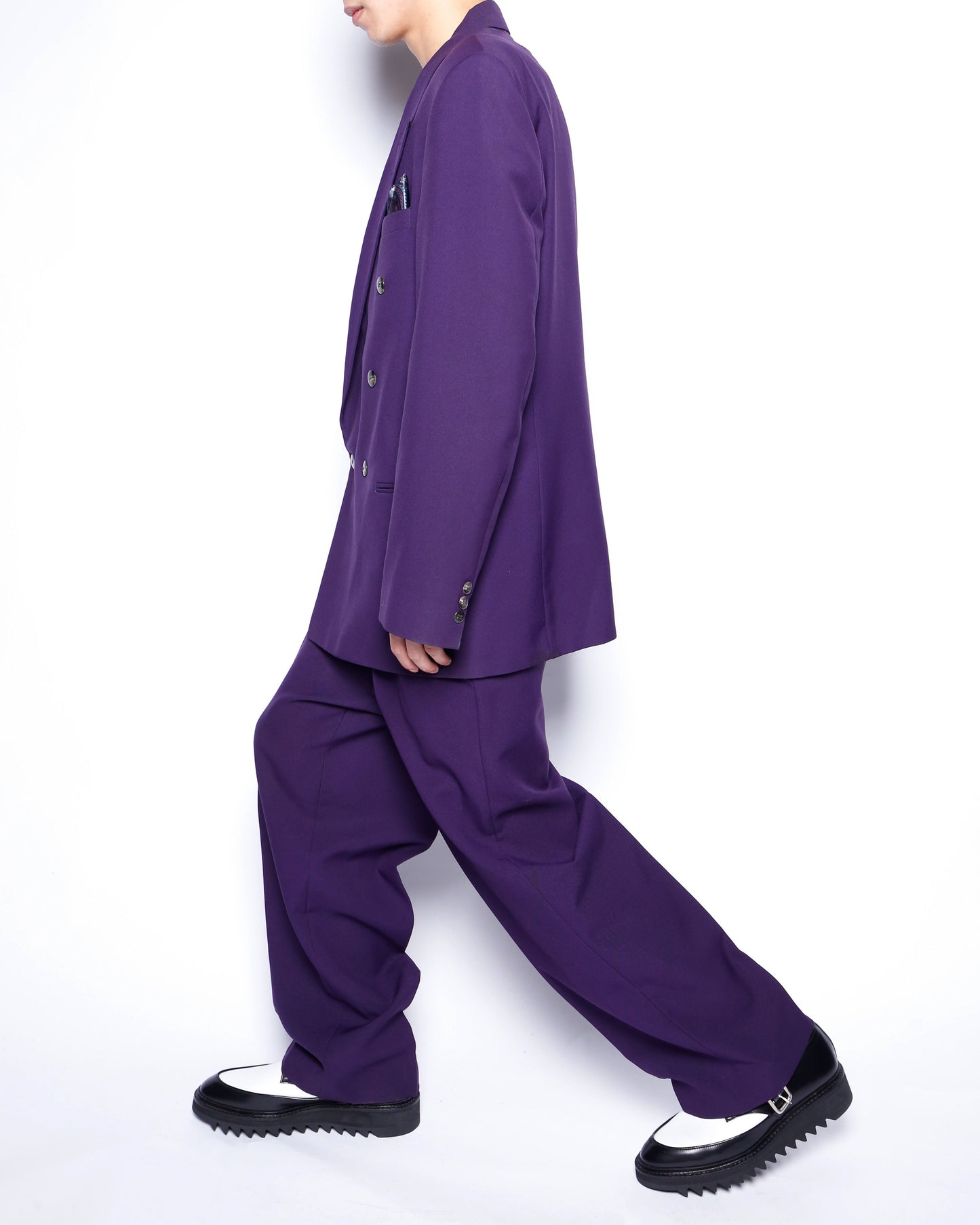 vintage gabardine double breasted set up