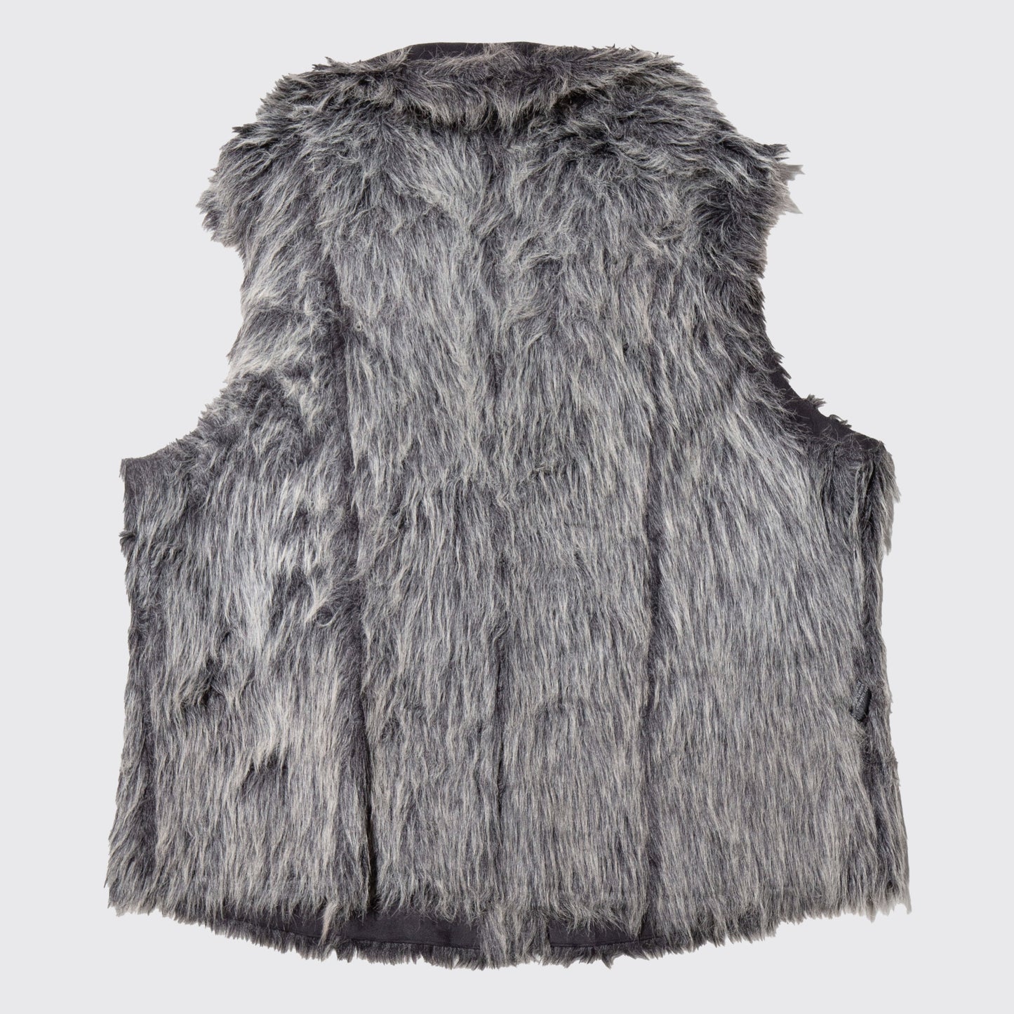 vintage reversible faux fur vest