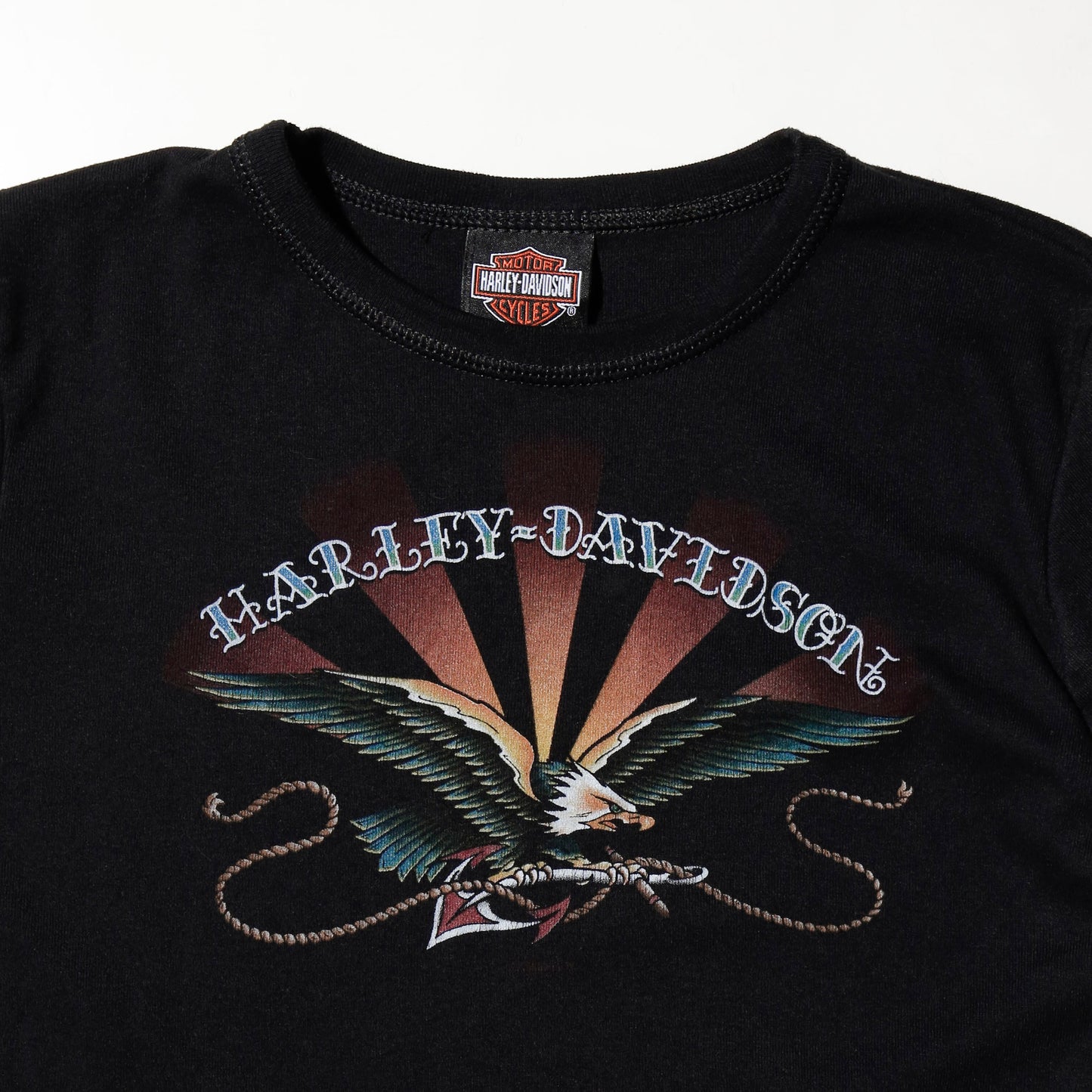 vintage harley-davidson barnett tattoo sleeve t-shirt