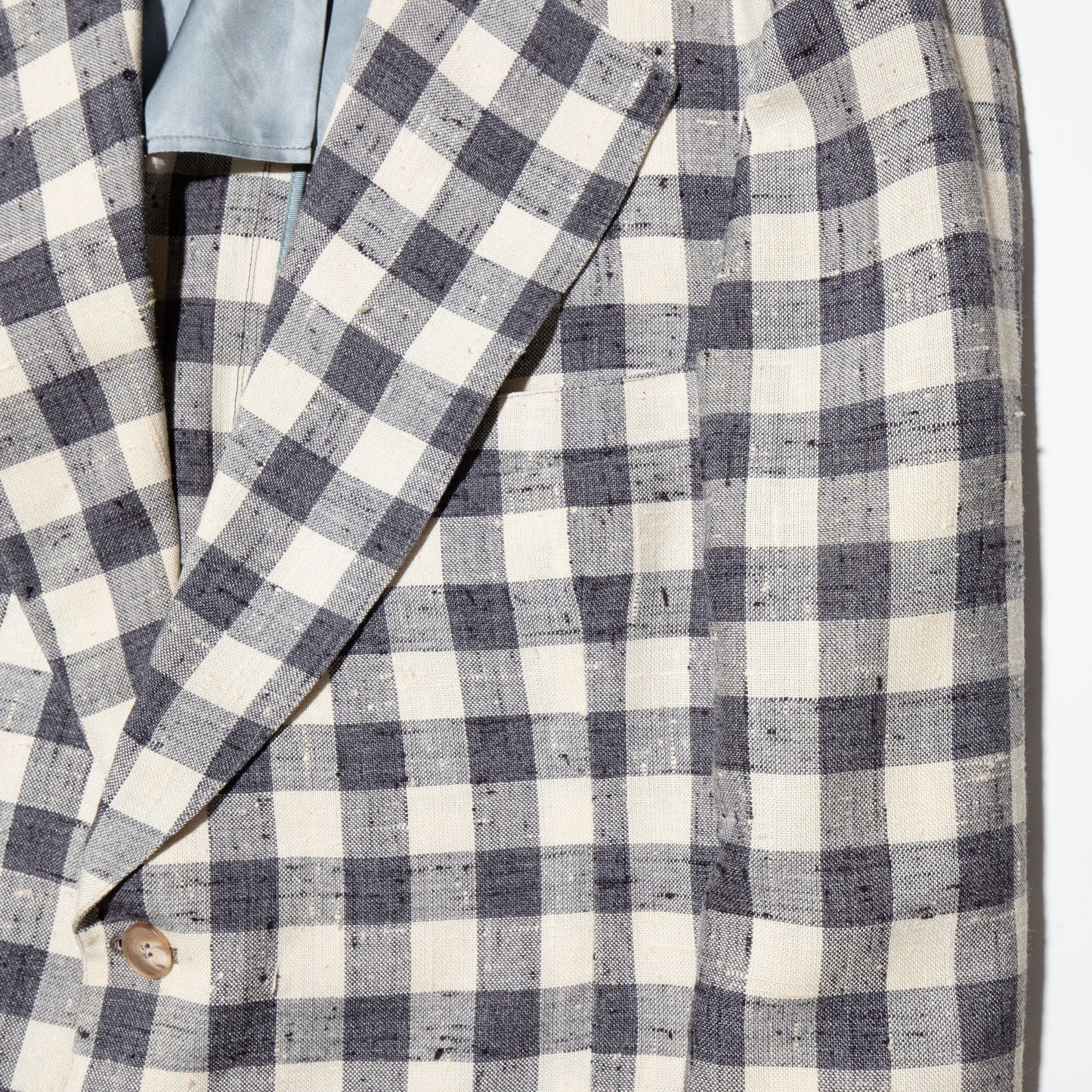 vintage 70's block check layered flare set up