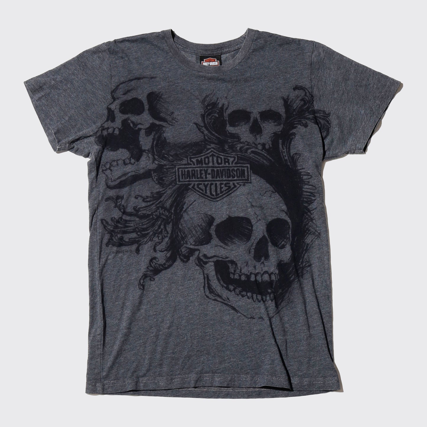 vintage 00's harley-davidson skull t-shirt