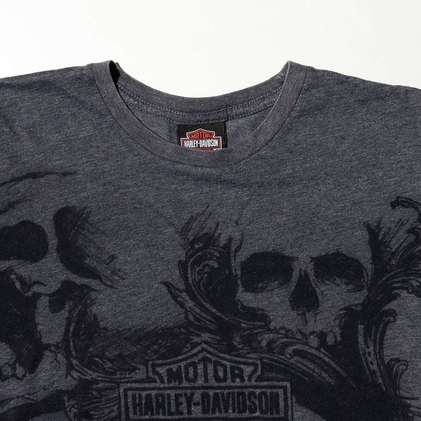 vintage 00's harley-davidson skull t-shirt