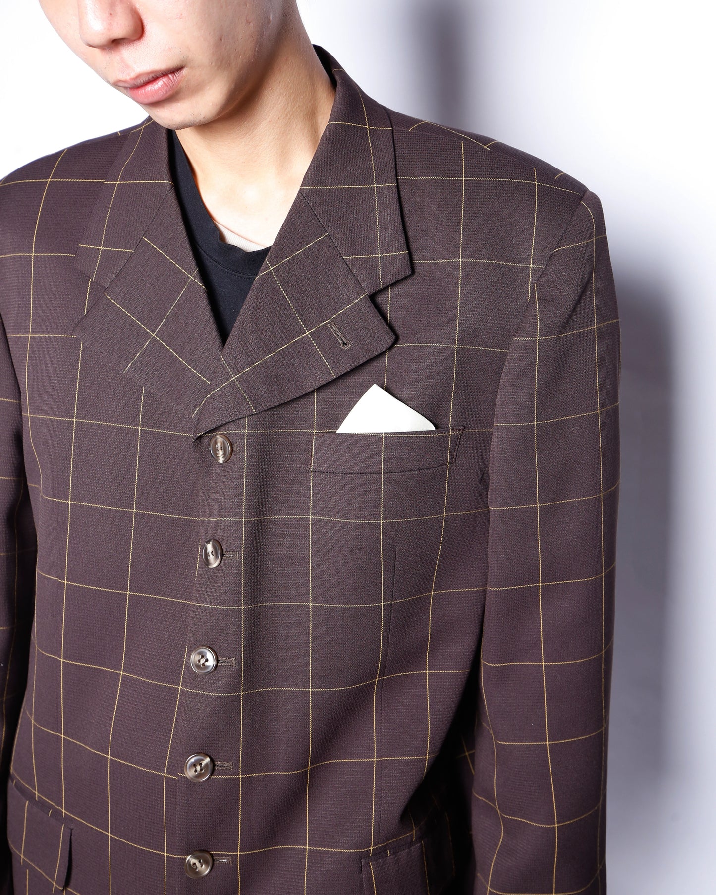 vintage window check zoot set up