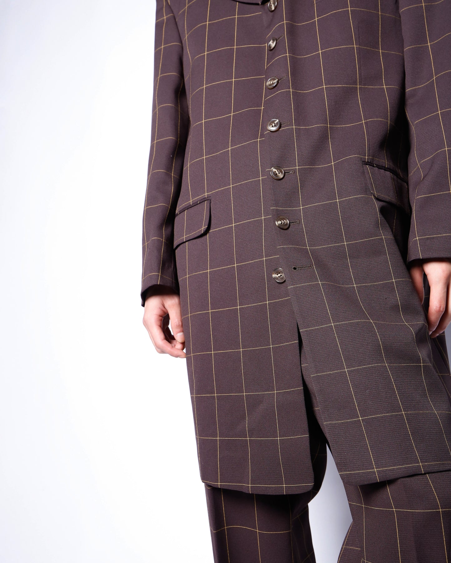 vintage window check zoot set up