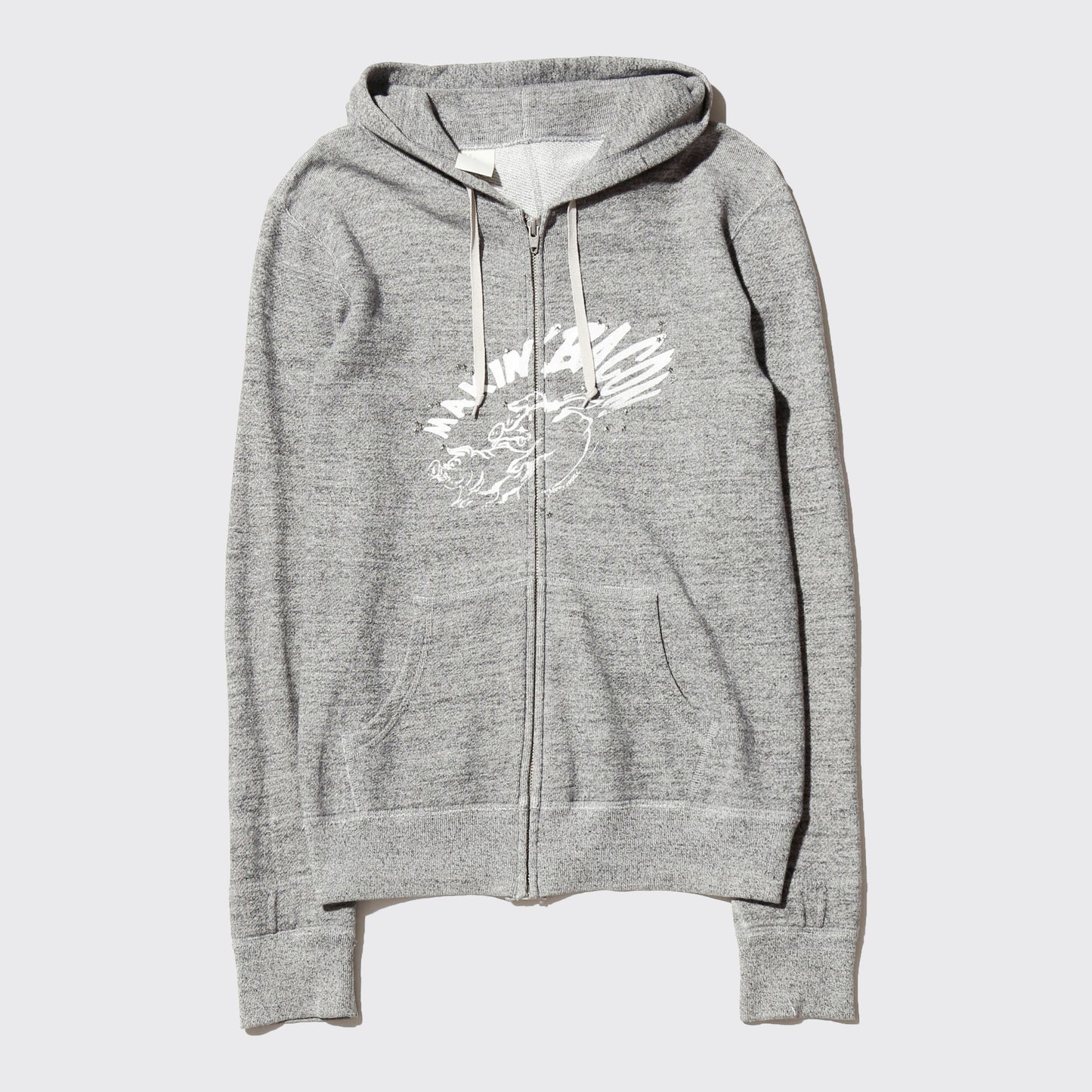 *one-off "making bacon" hand screen hoodie