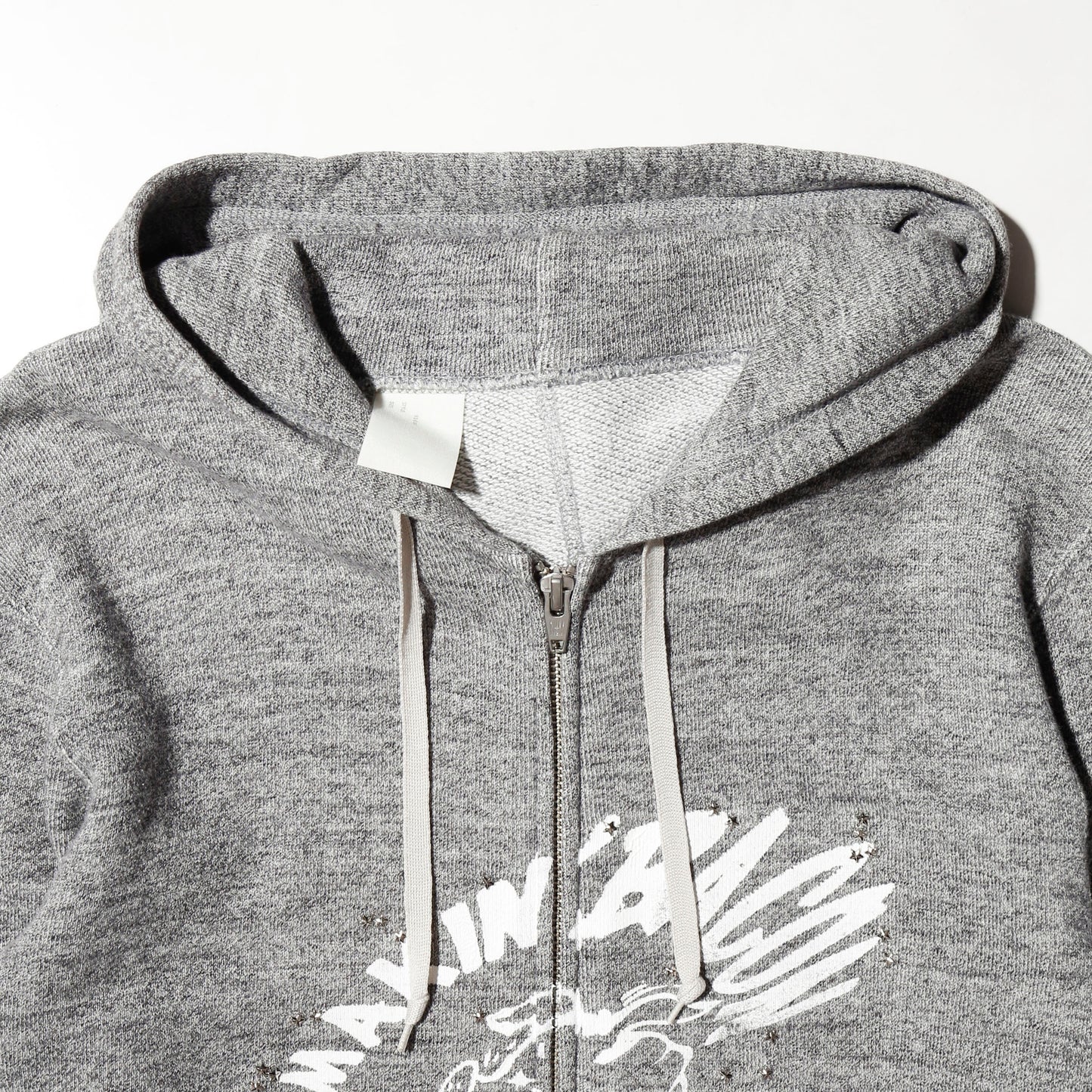 *one-off "making bacon" hand screen hoodie