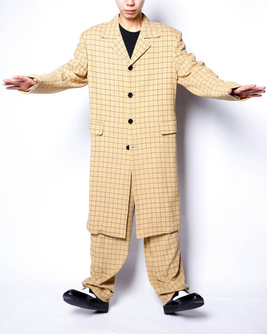 vintage window check zoot set up