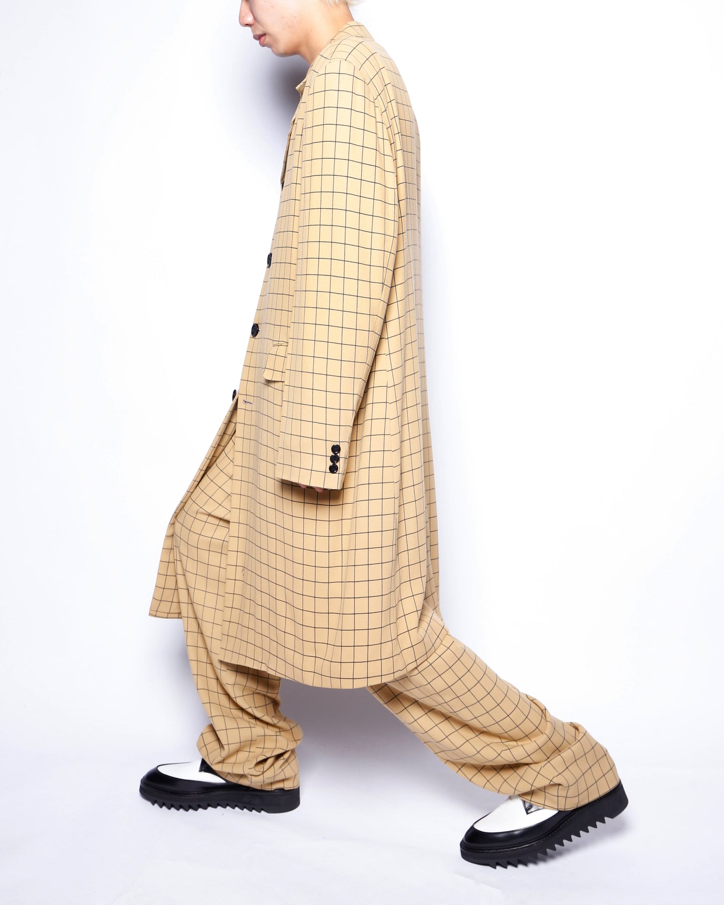 vintage window check zoot set up