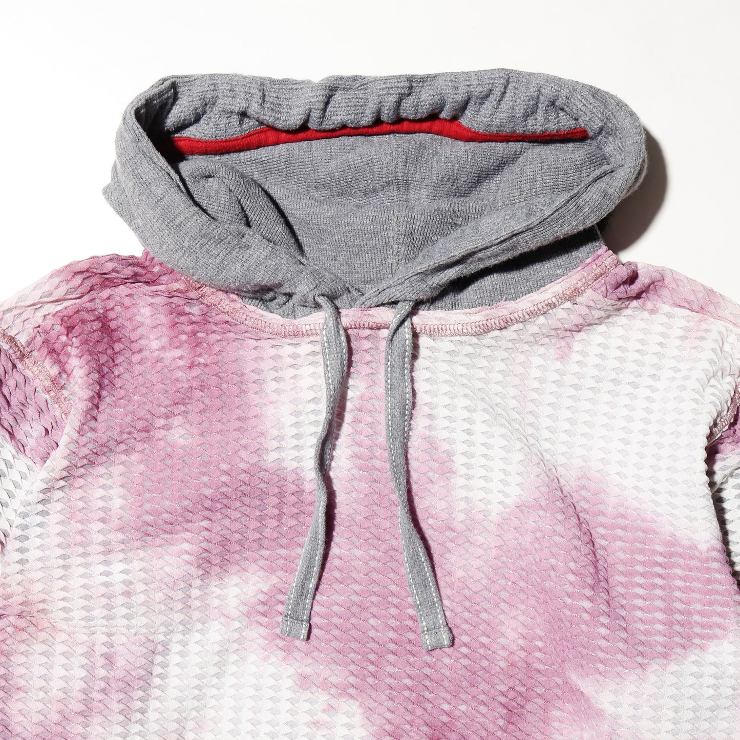 *one-off hybrid textured hoodie