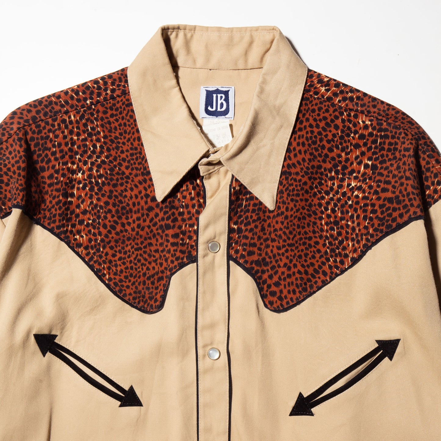 vintage leopard western shirt