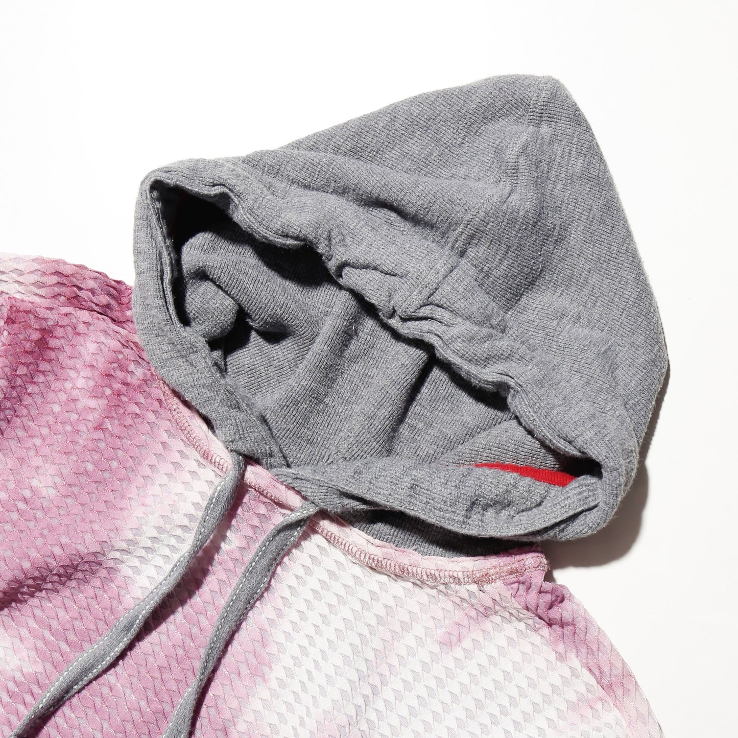 *one-off hybrid textured hoodie