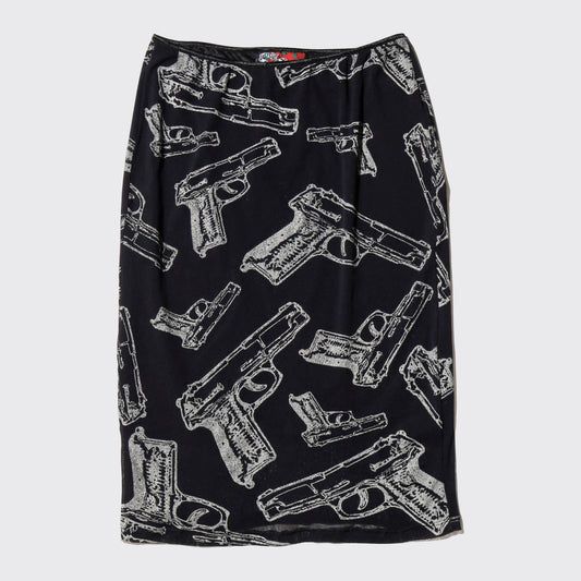 vintage guns monogram skirt