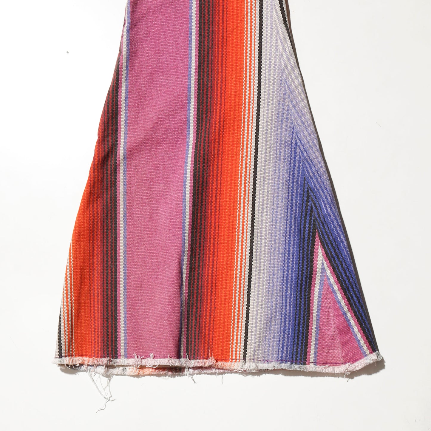 vintage low rise serape stripe mega flare trousers