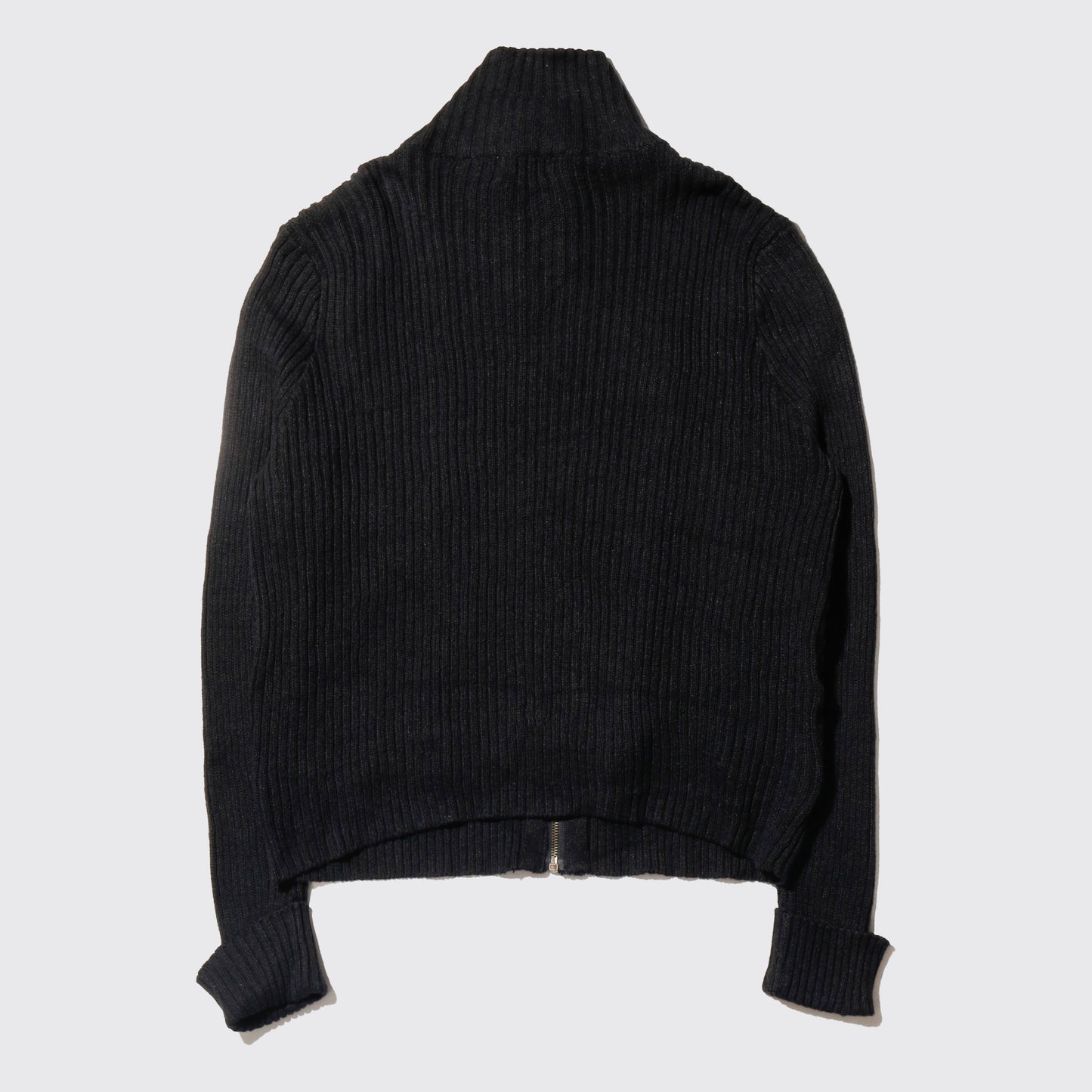 vintage dia suede combi knit jacket