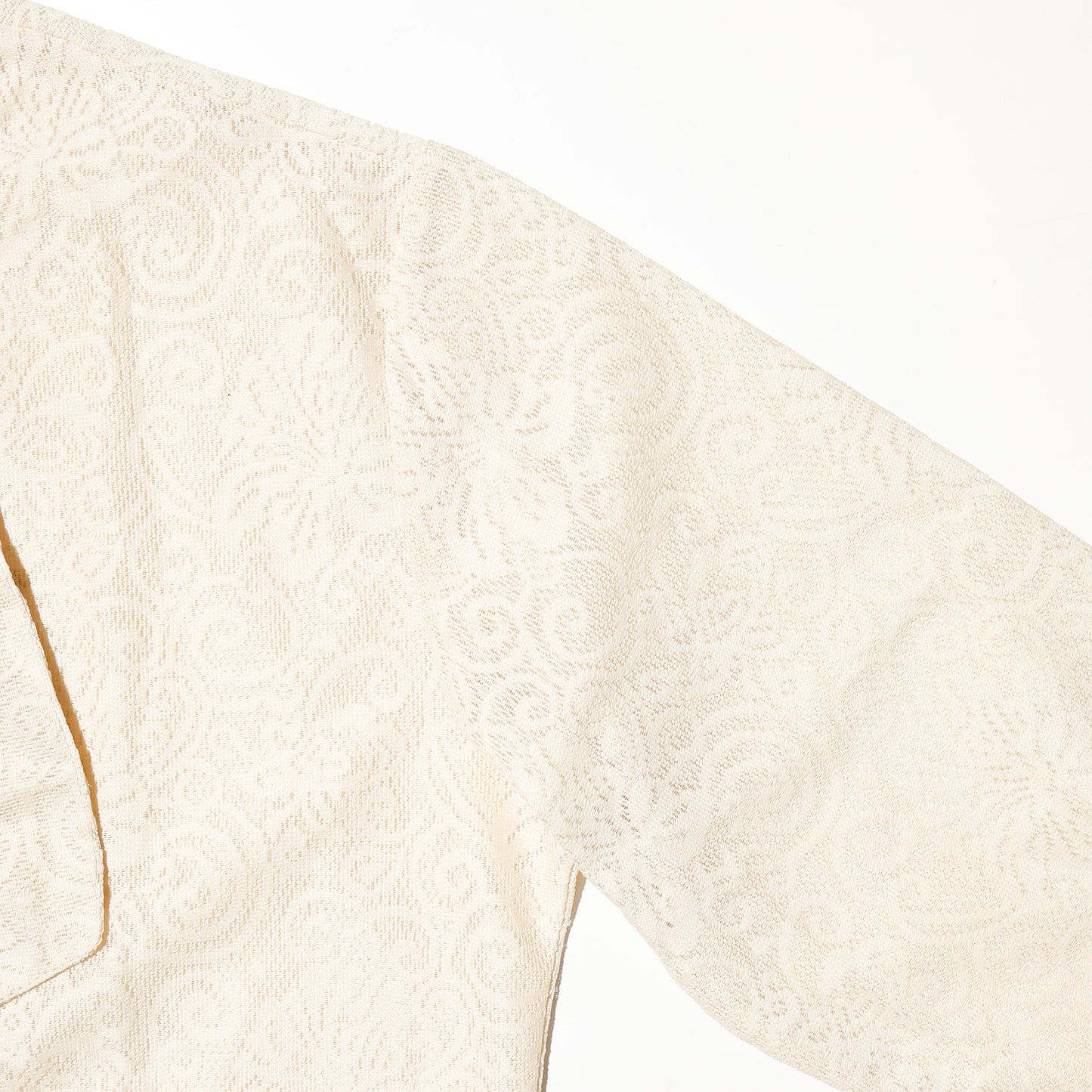 *one-off cropped bowtie lace shirt