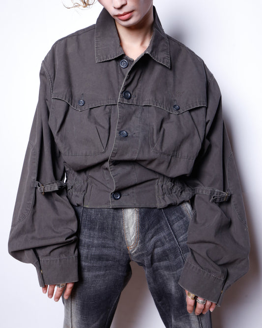 *one-off diesel ribbed utility jacket