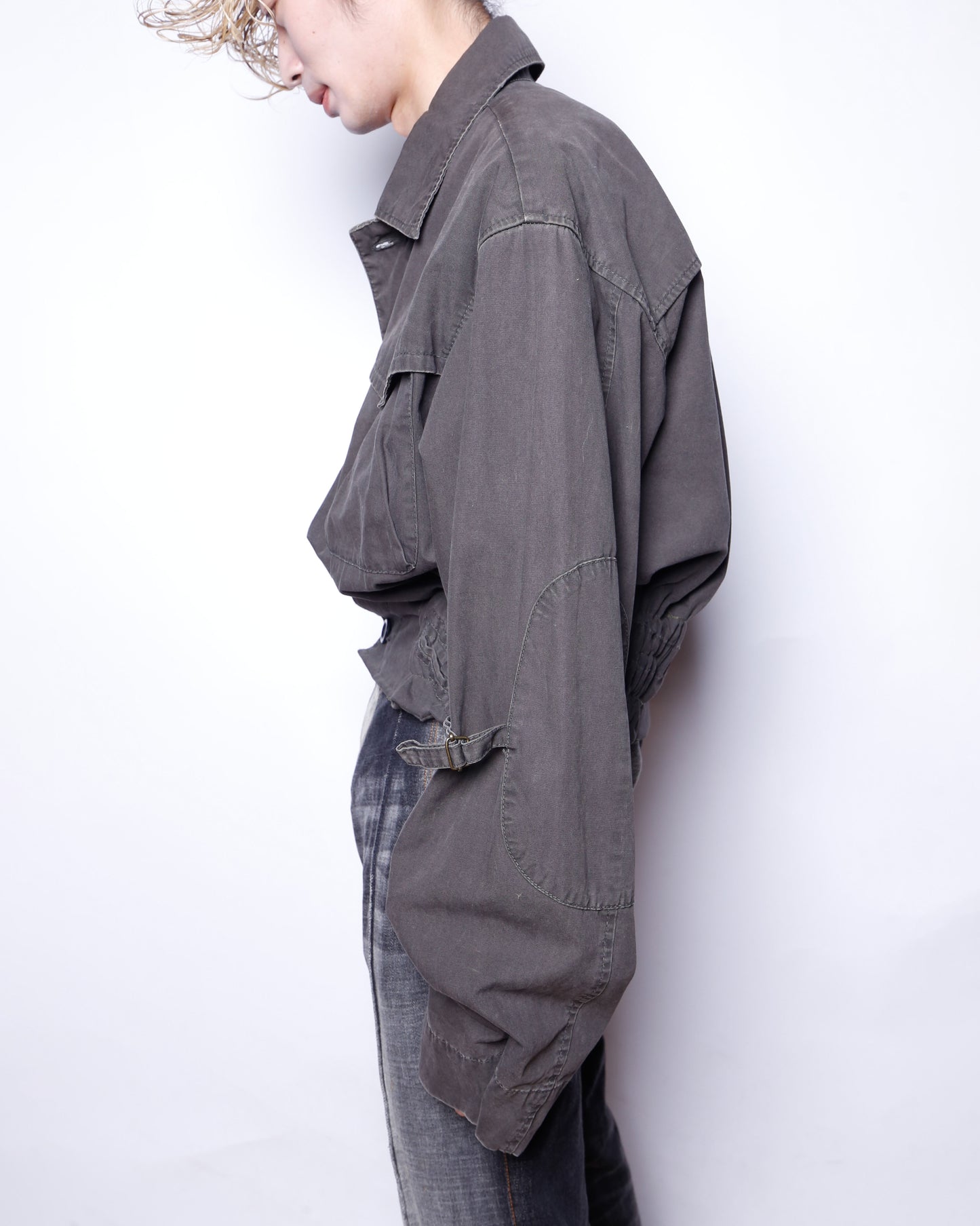 *one-off diesel ribbed utility jacket