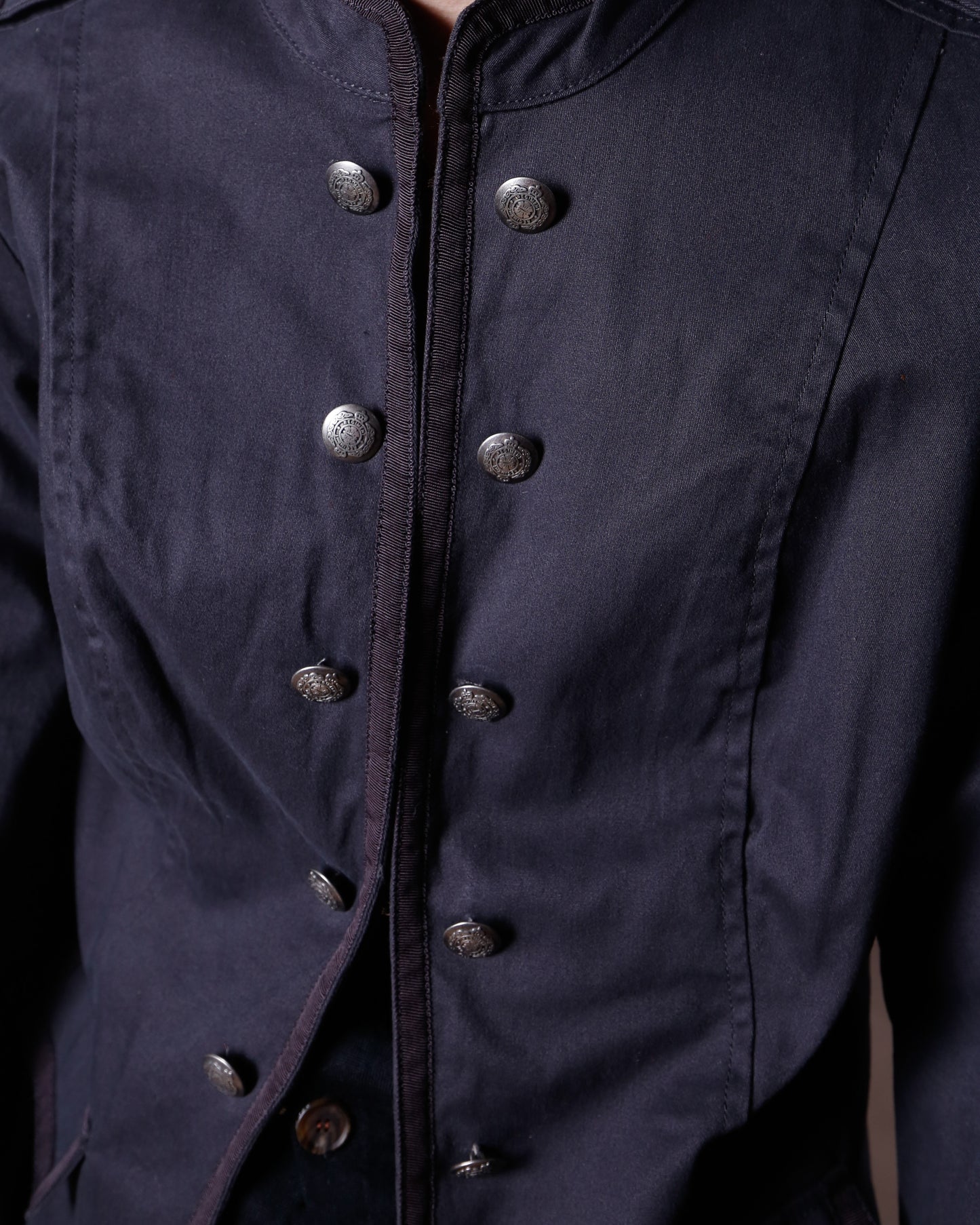 vintage cropped cotton napoleon jacket
