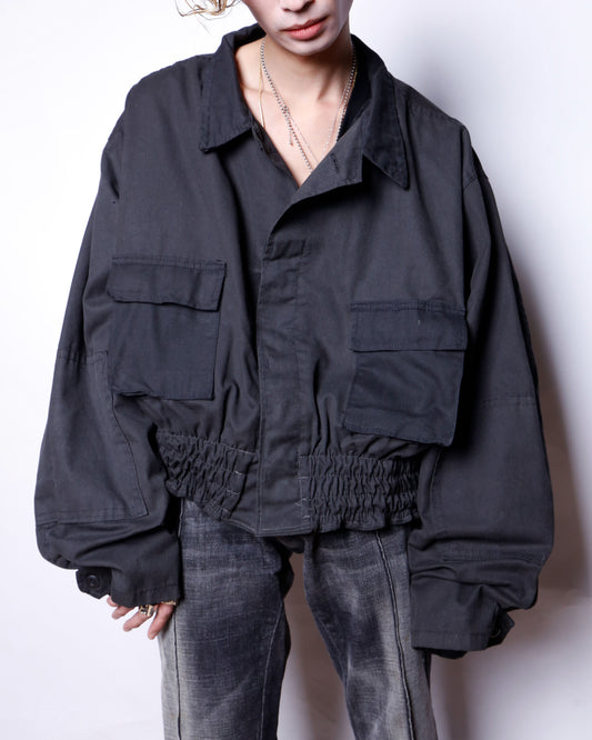 *one-off ribbed field jacket