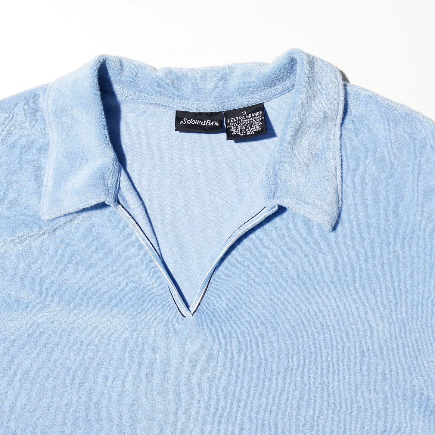 vintage st.johns bay pile polo h/s