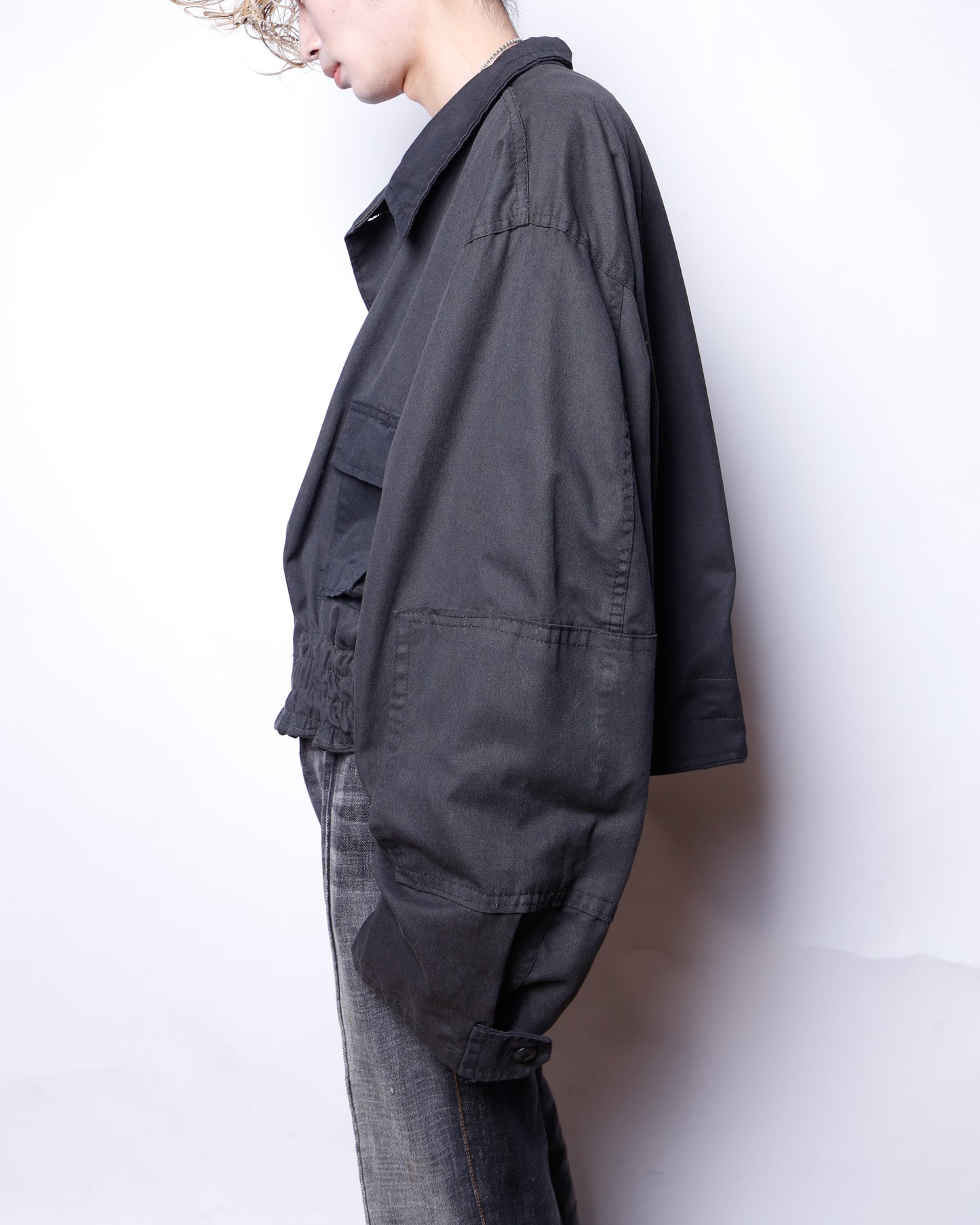 *one-off ribbed field jacket