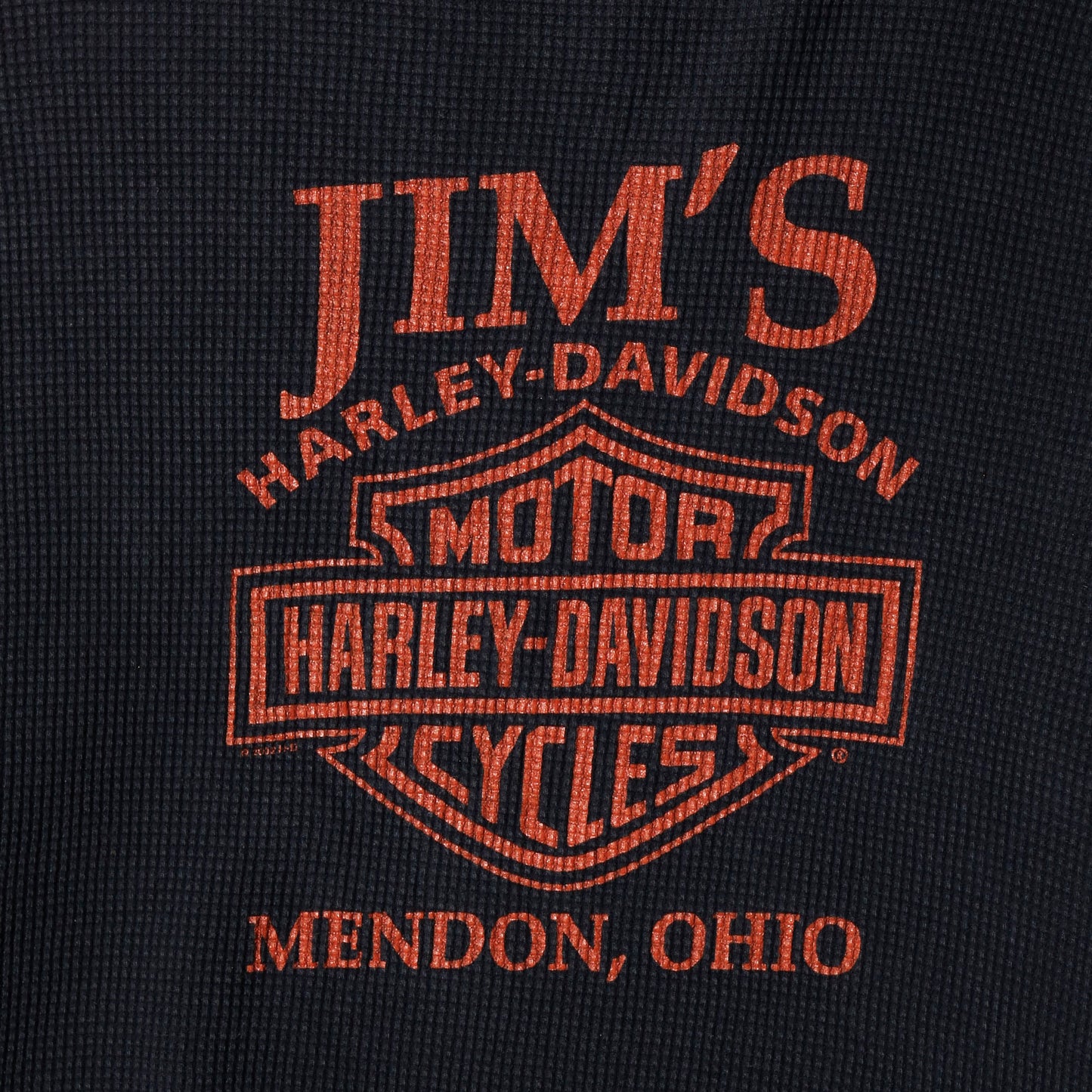vintage harley-davidson flame tribal thermal l/s