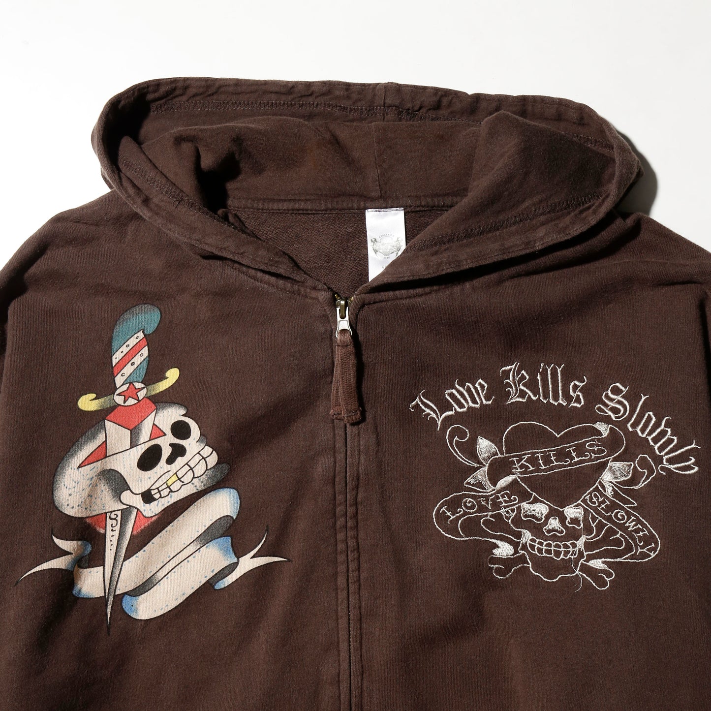 vintage tatoo zip hoodie