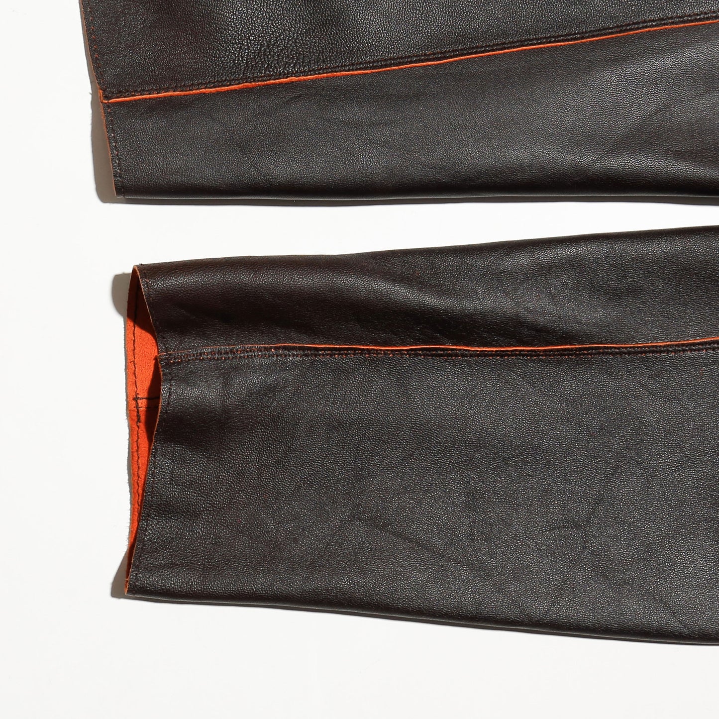 vintage chico's persimmon leather jacket , *reversible