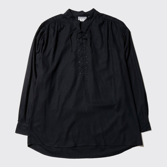 vintage lace up cotton pullover