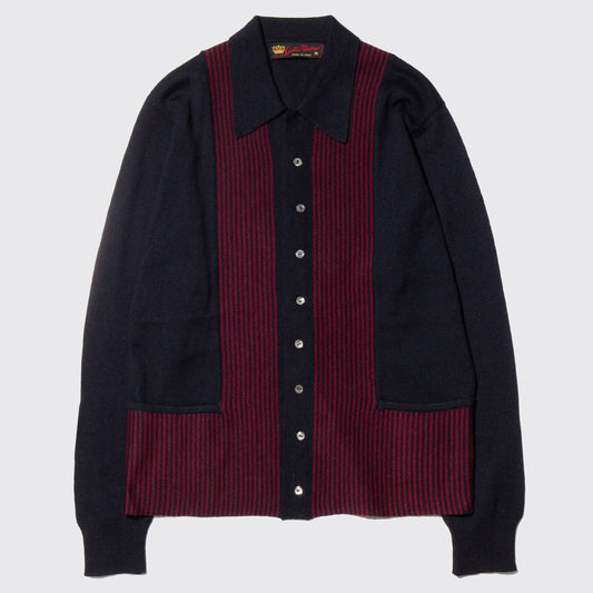 vintage euro stripe knit shirt