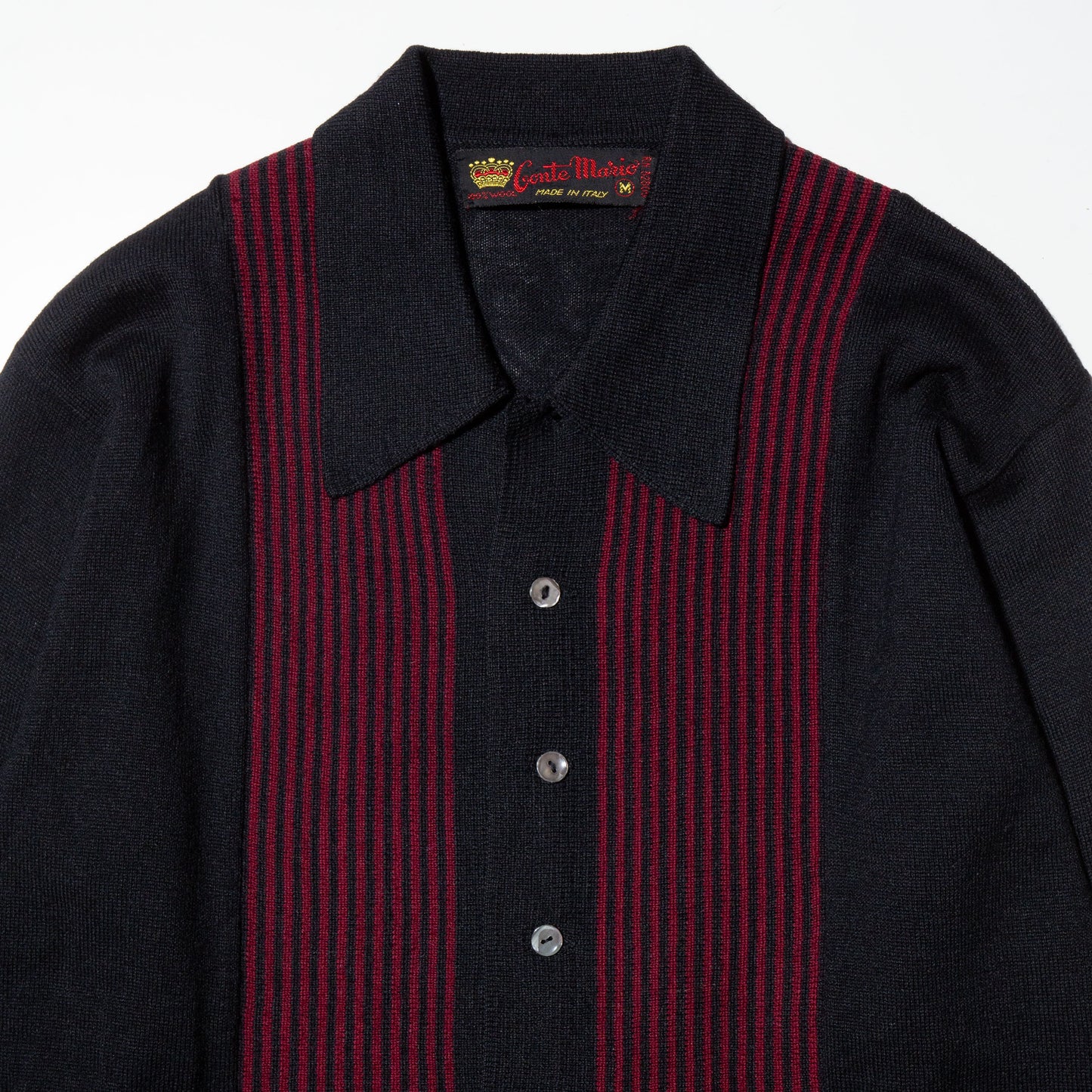 vintage euro stripe knit shirt