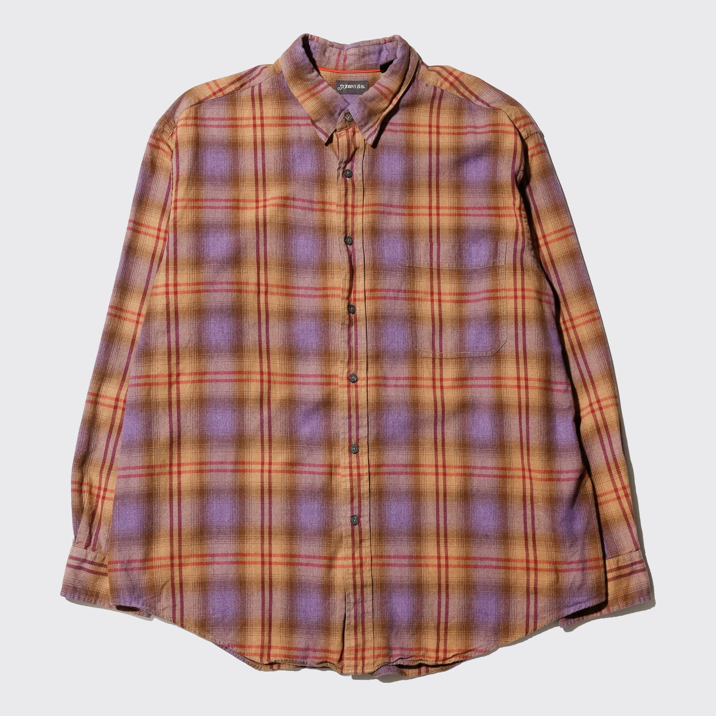 vintage 00's st.johns bay ombre check shirt