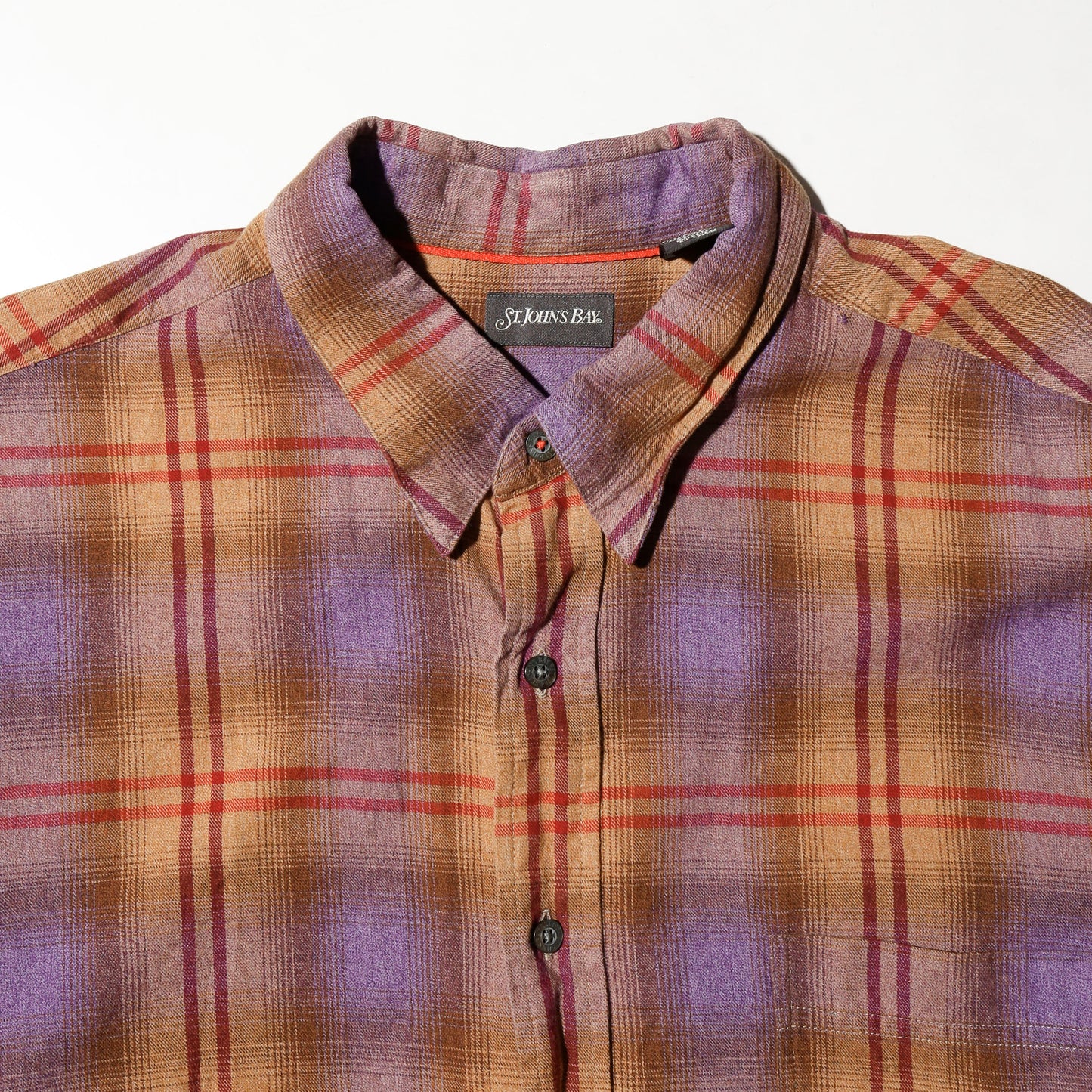 vintage 00's st.johns bay ombre check shirt