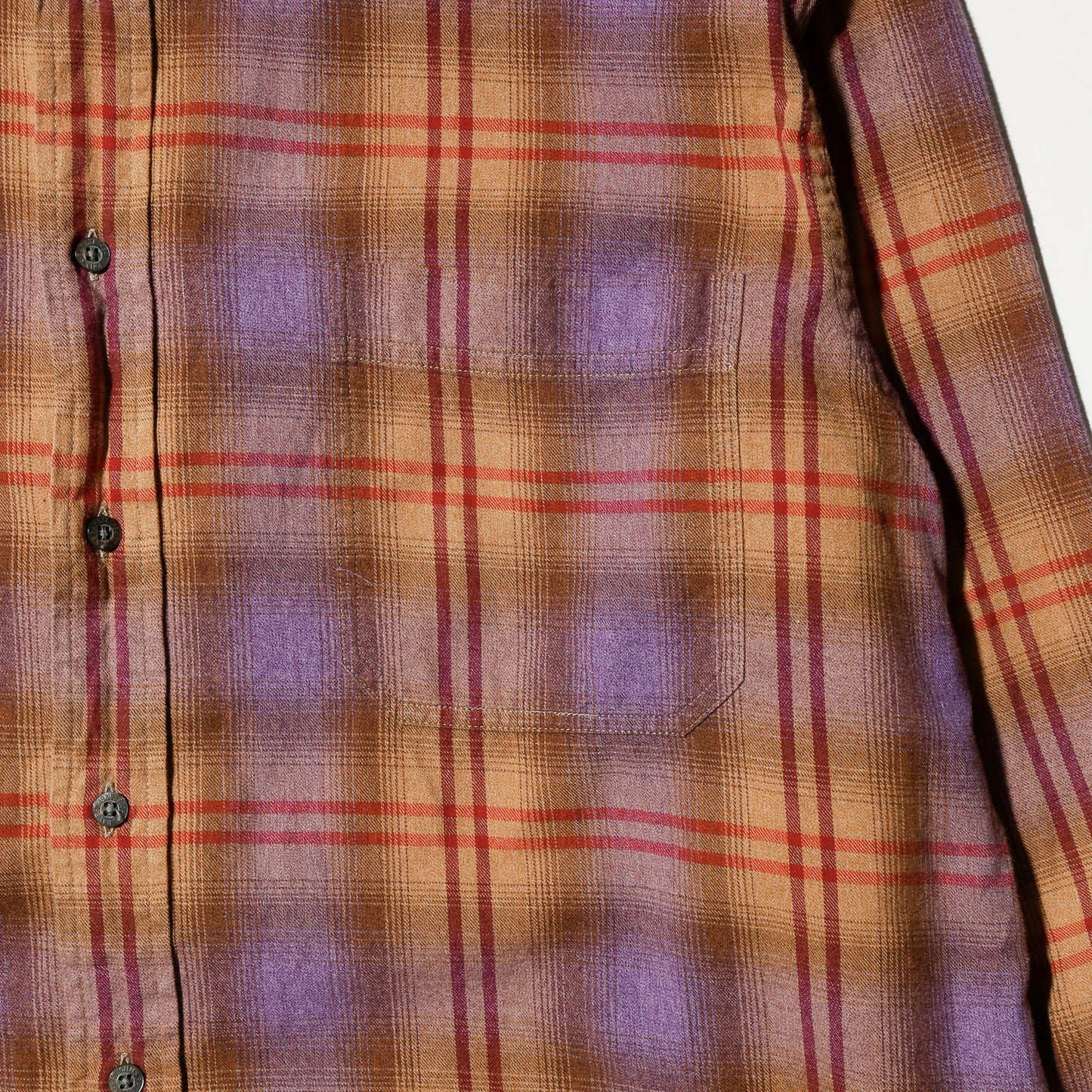 vintage 00's st.johns bay ombre check shirt