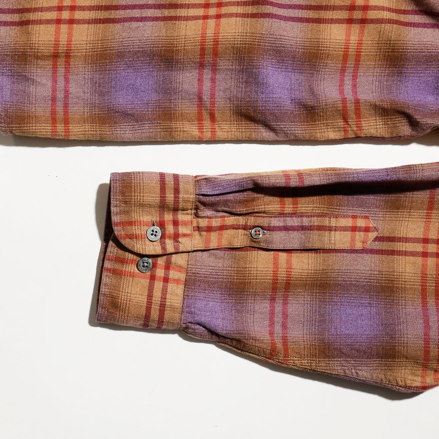 vintage 00's st.johns bay ombre check shirt