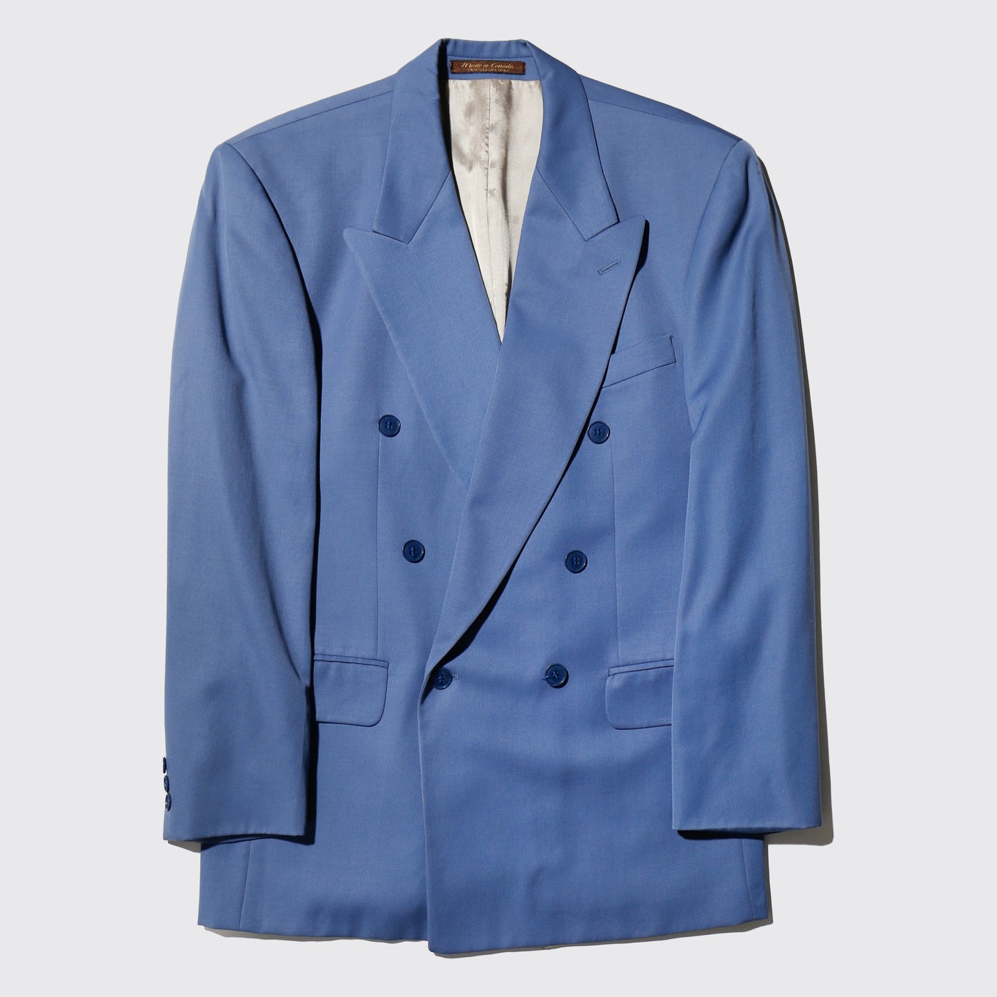 vintage gabardine double breasted tailored jacket