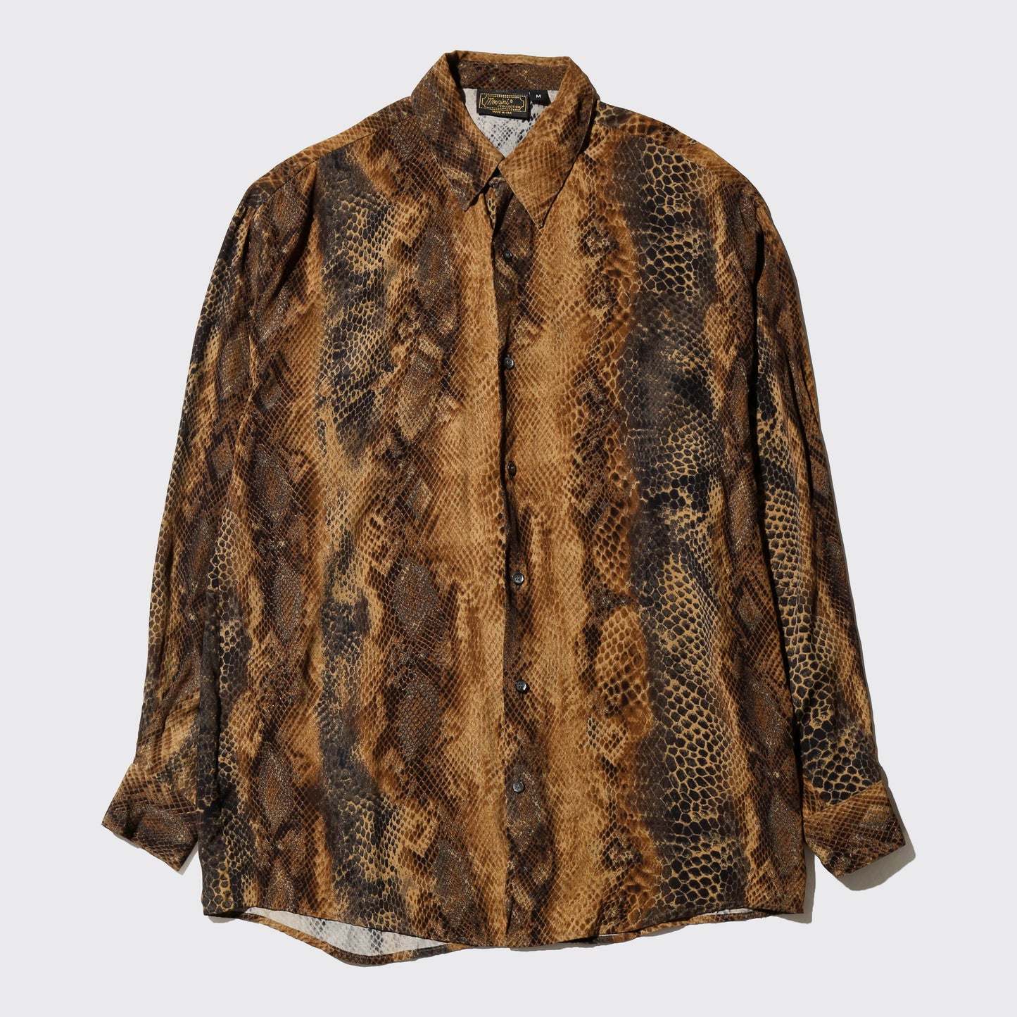 vintage python loose shirt
