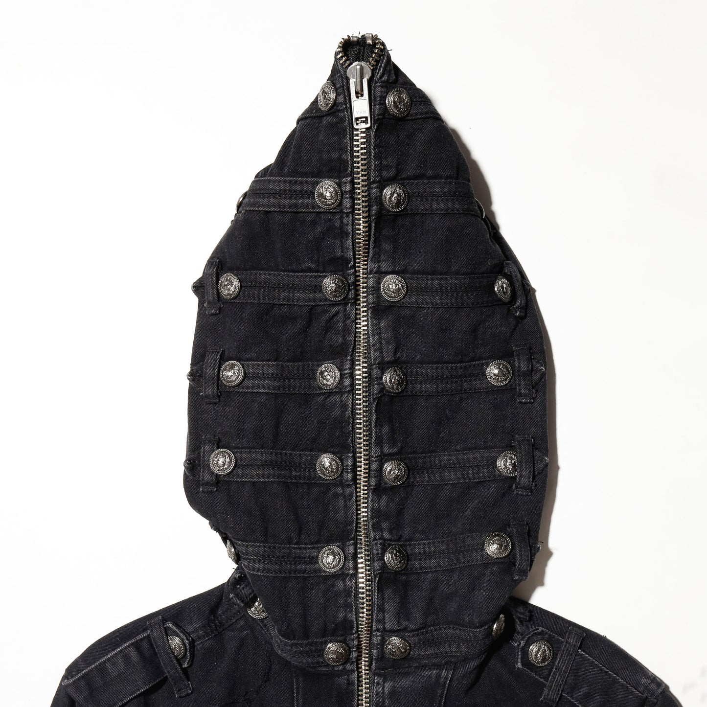 *one-off hooded napoleon jacket