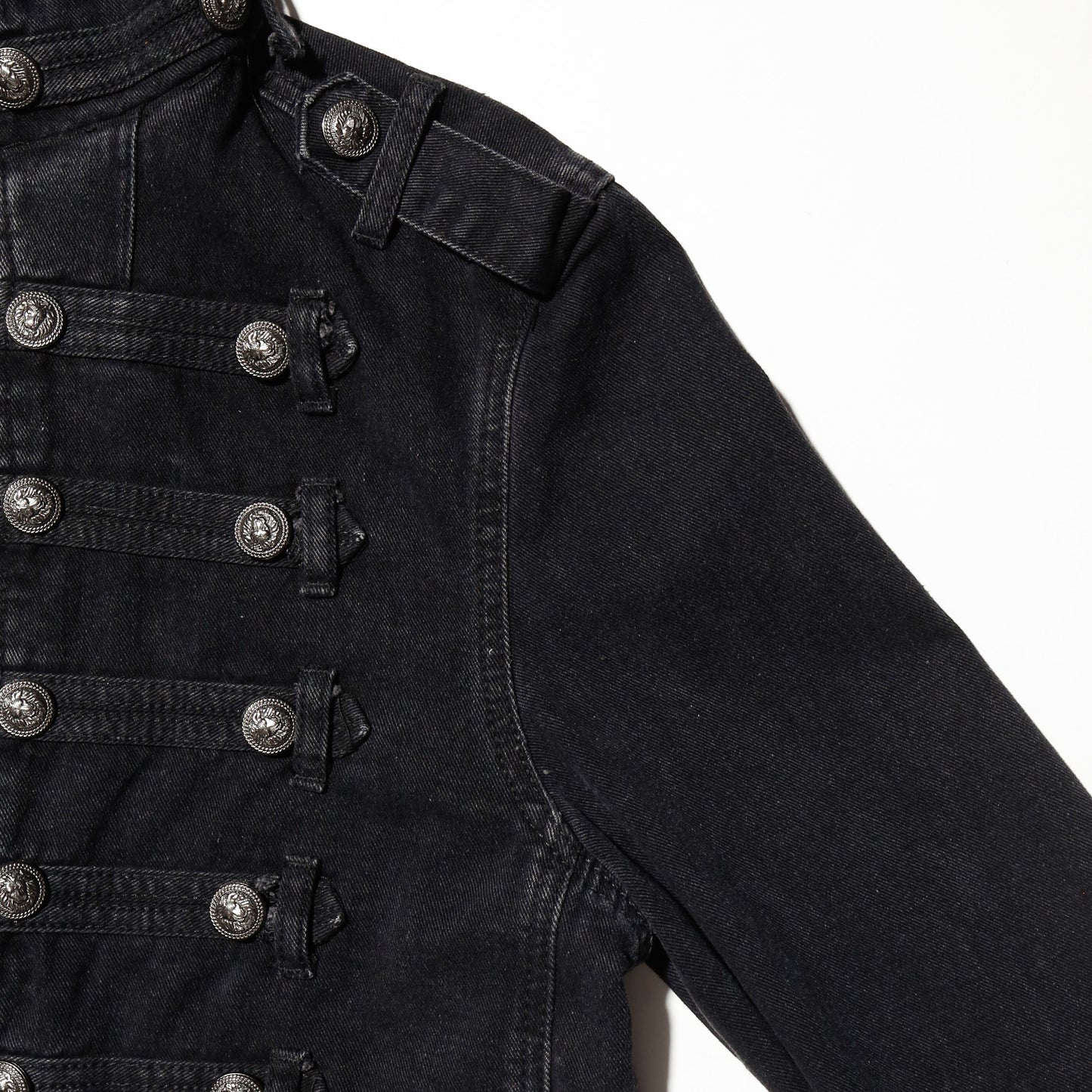 *one-off hooded napoleon jacket