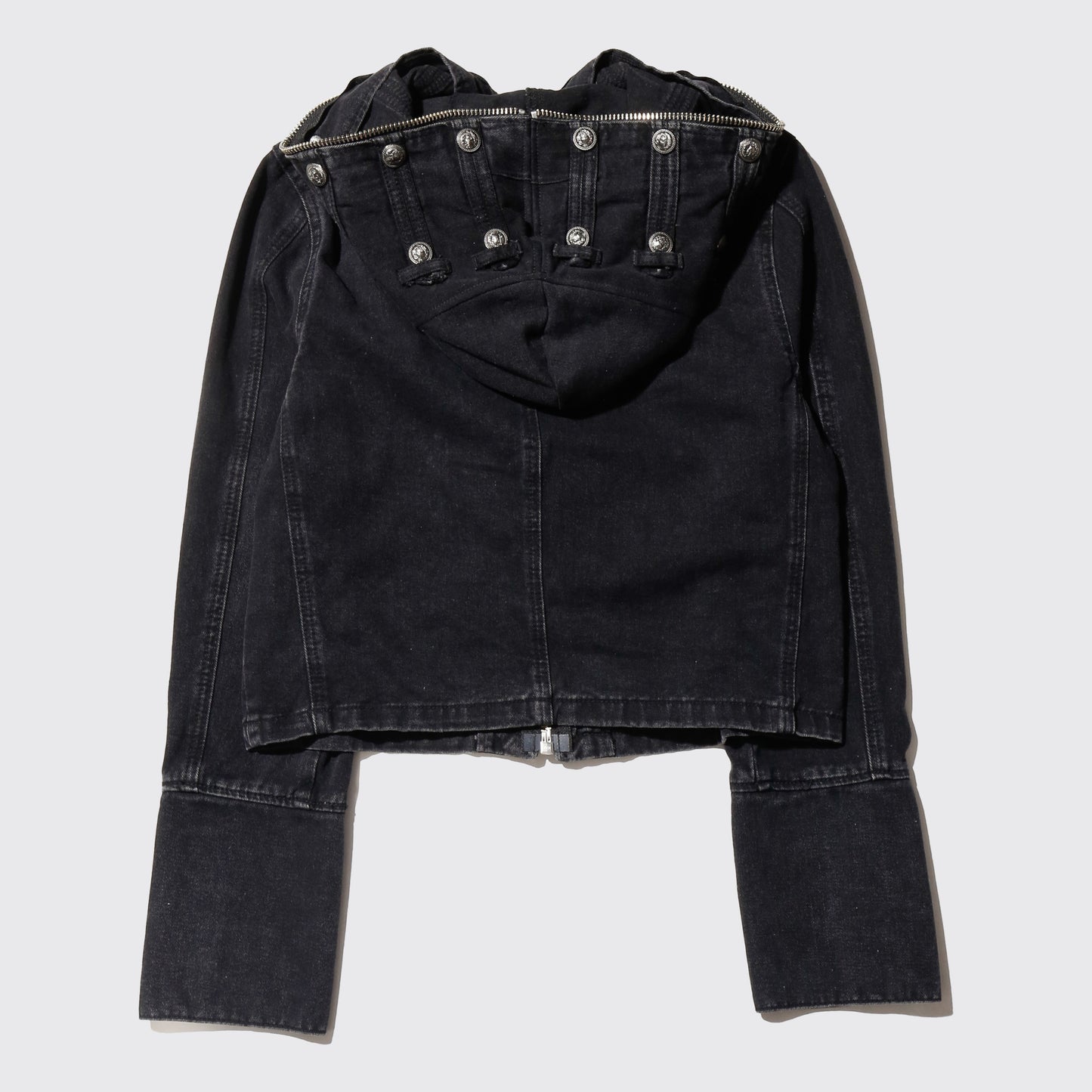 *one-off hooded napoleon jacket