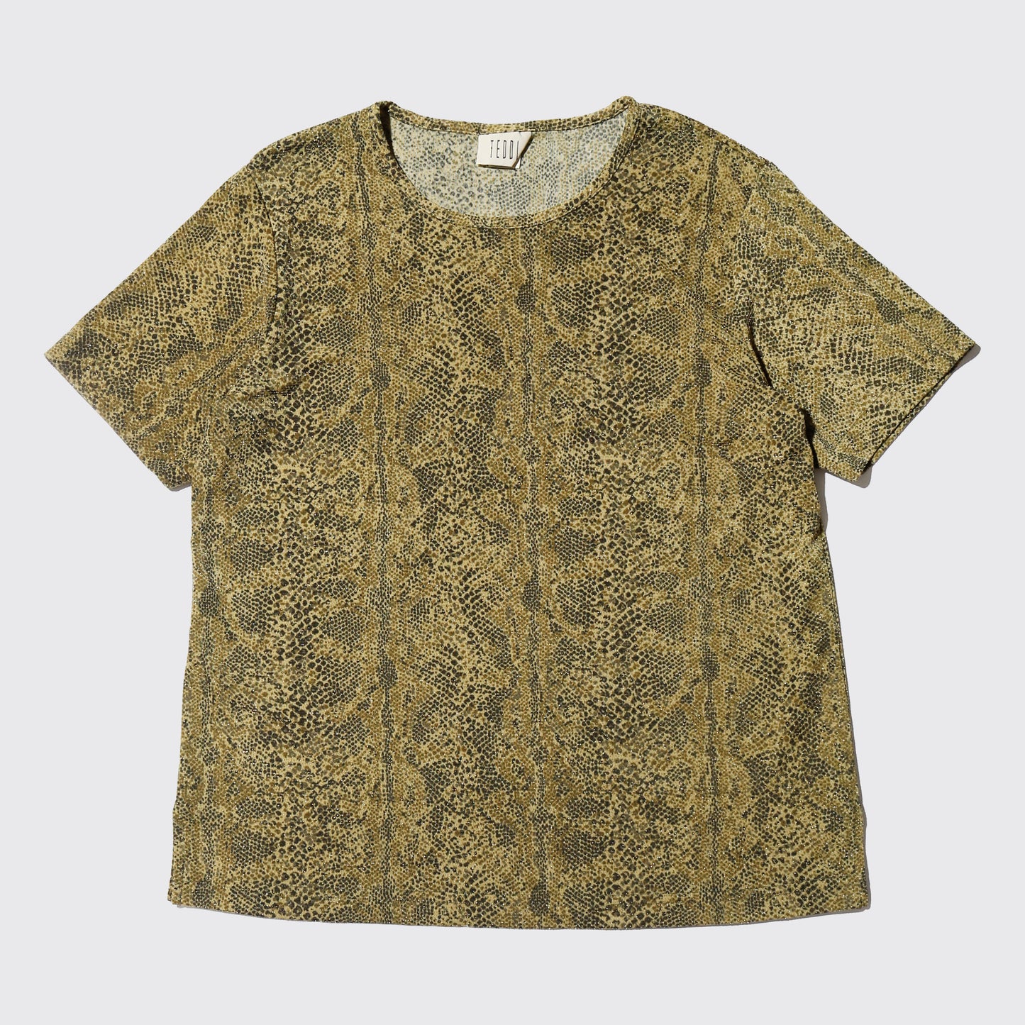 vintage lame python cut sew