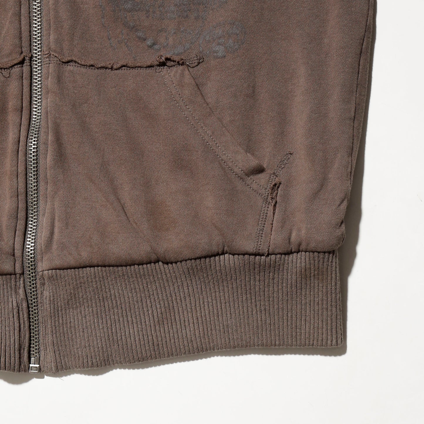 vintage reversible eagle thermal hoodie